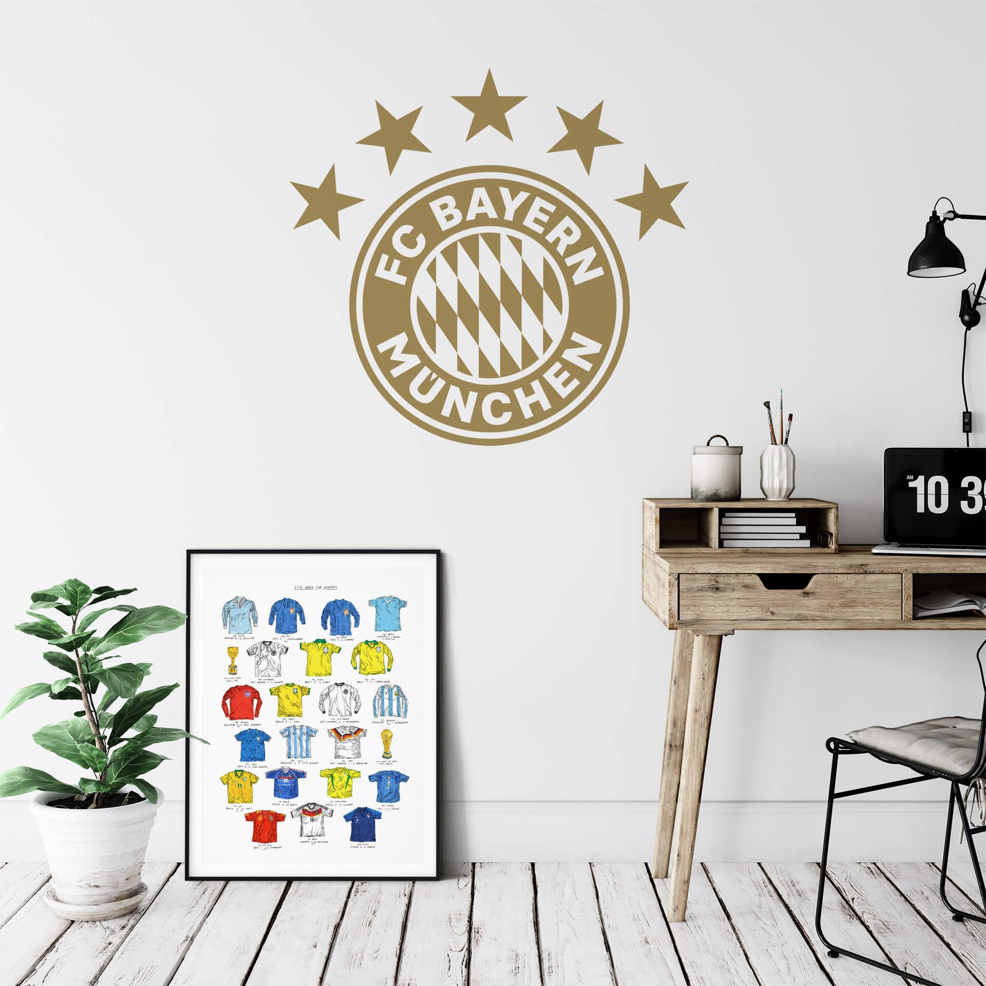 Muursticker Bayern München - Logo eenkleurig