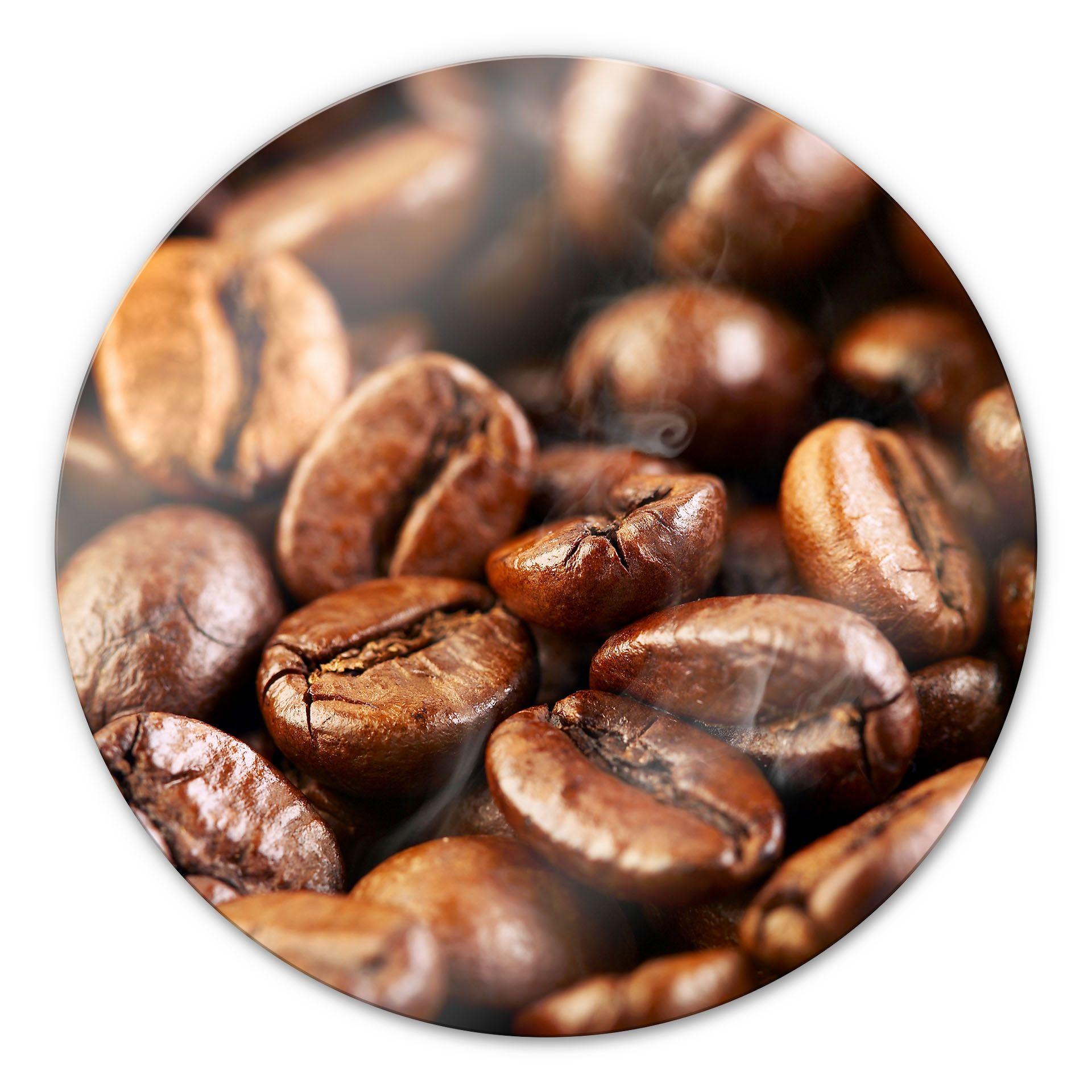 Glasbillede - Kaffe 4 rund