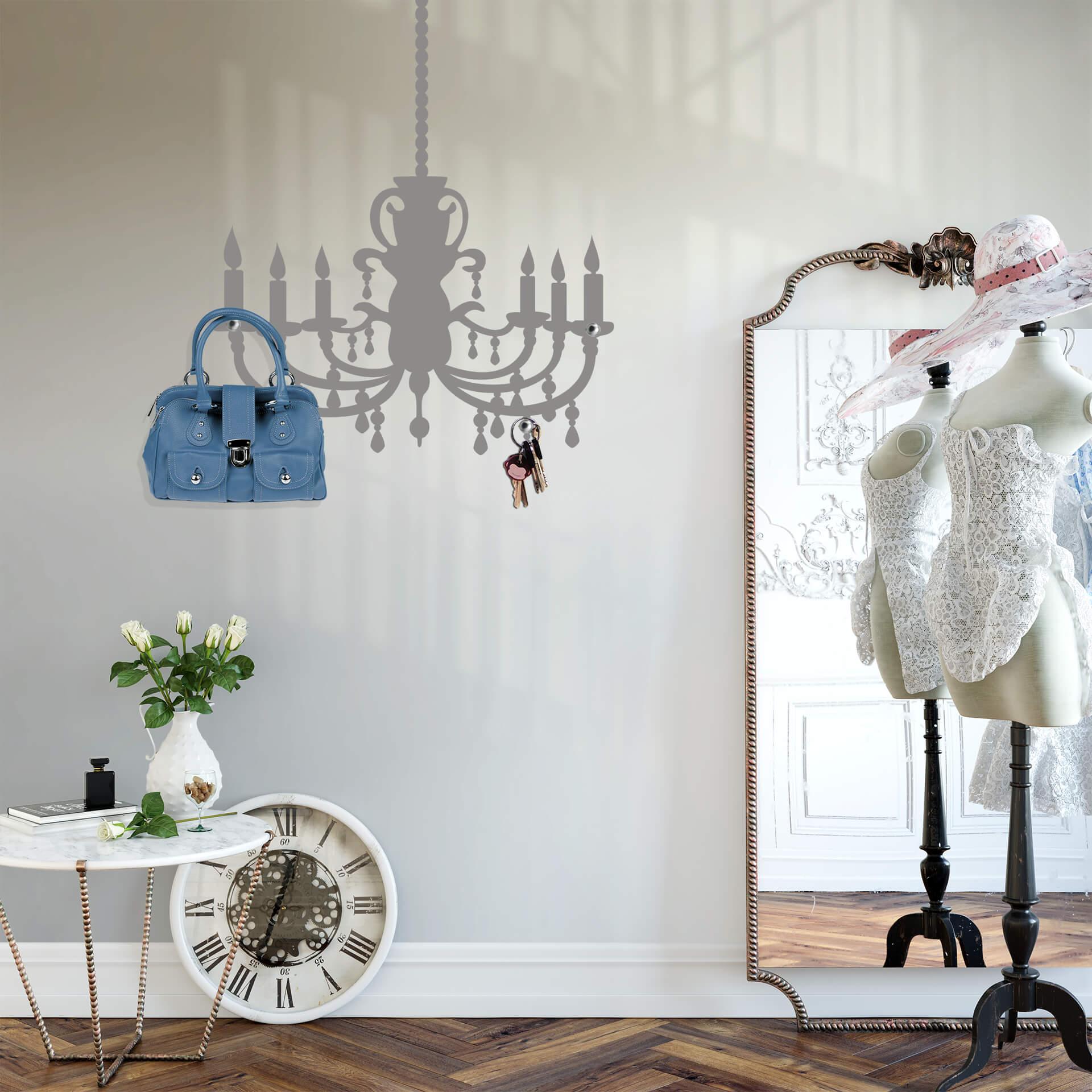 Sticker mural - Lustre 3 - Set de 3 patères inclus