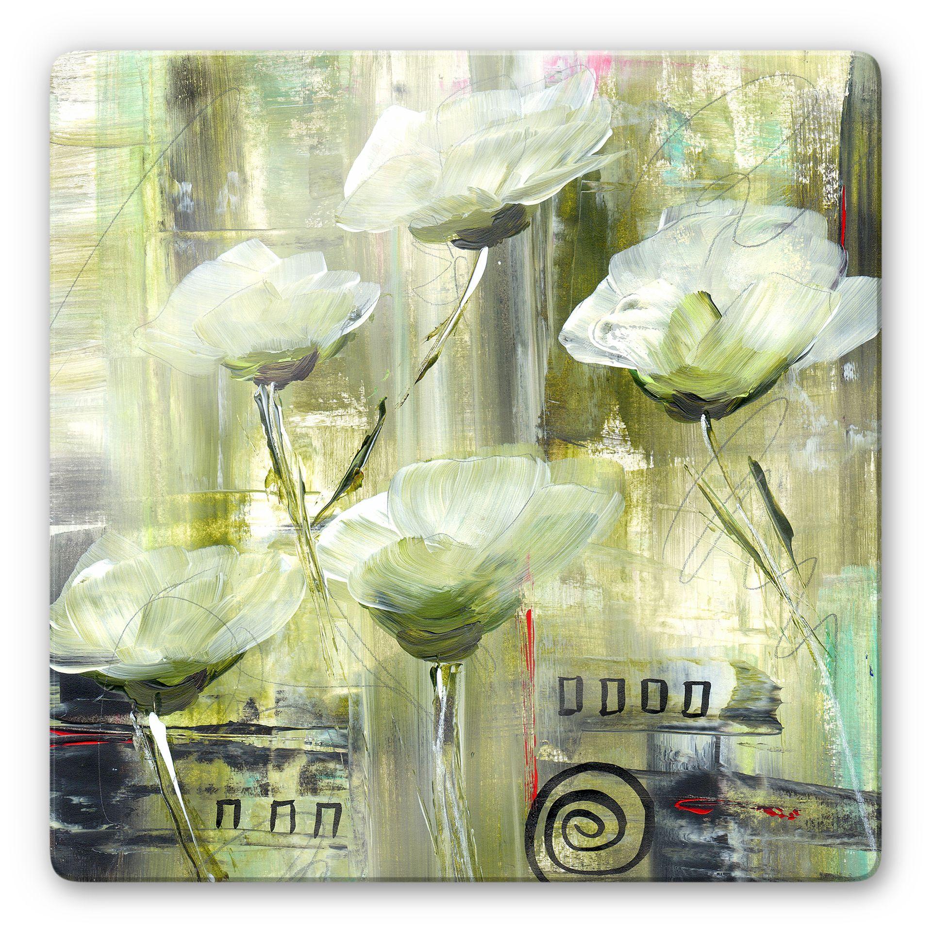 Glasschilderij Niksic - Flower Ambiance
