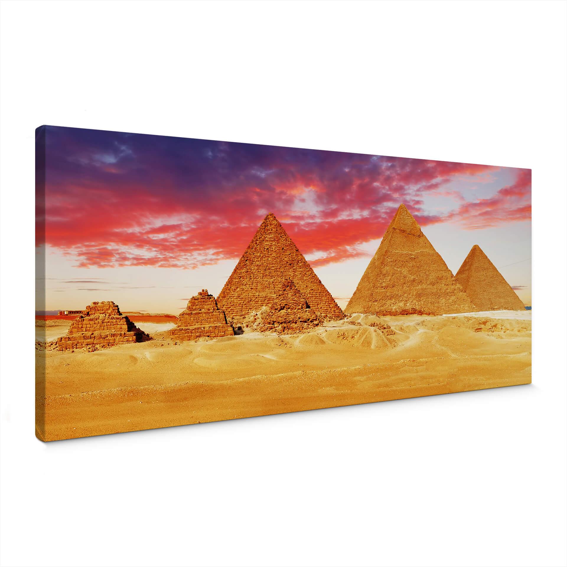 Lienzo Las Pirámides de Giza - Panorama