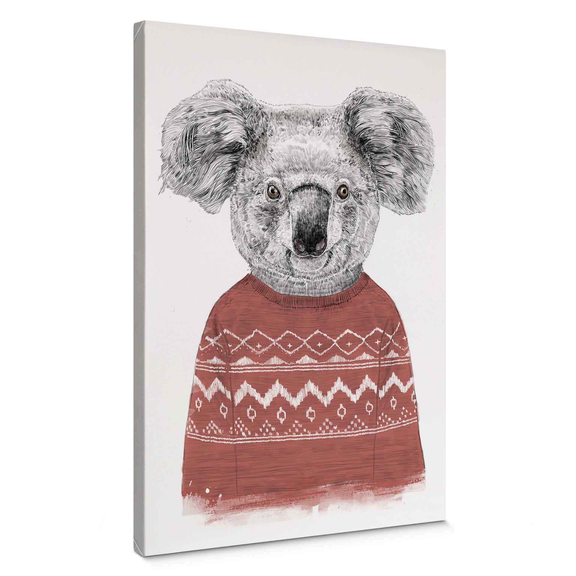 Lienzo Solti - Koala en invierno