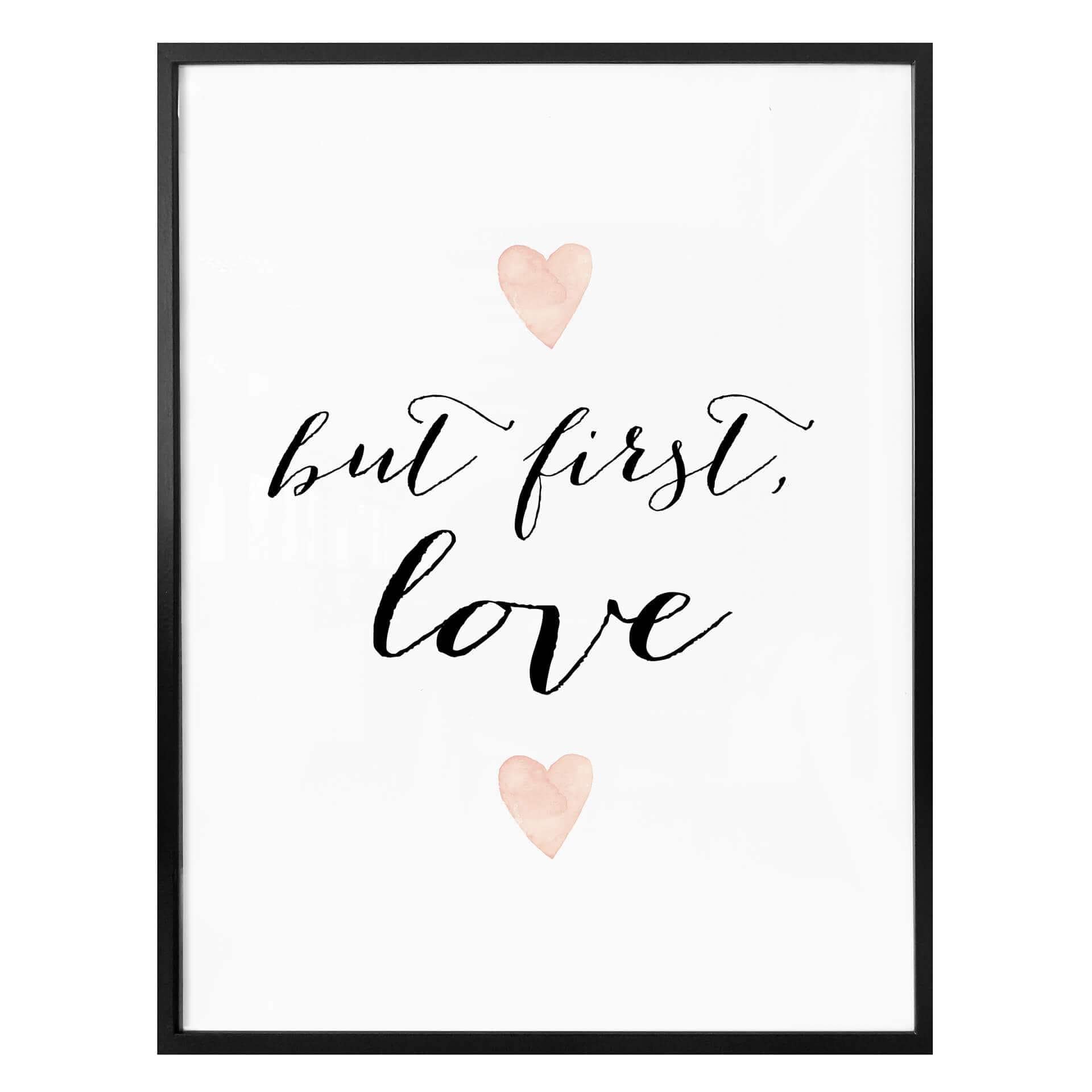 Plakat - Confetti & Cream - But first love