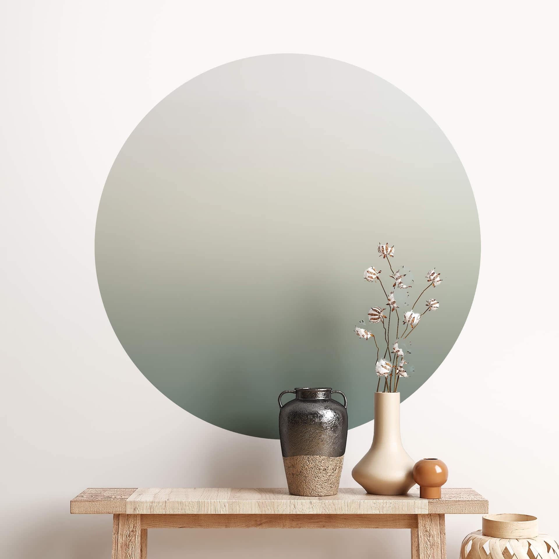Sticker mural Ombre - Olive - Rond