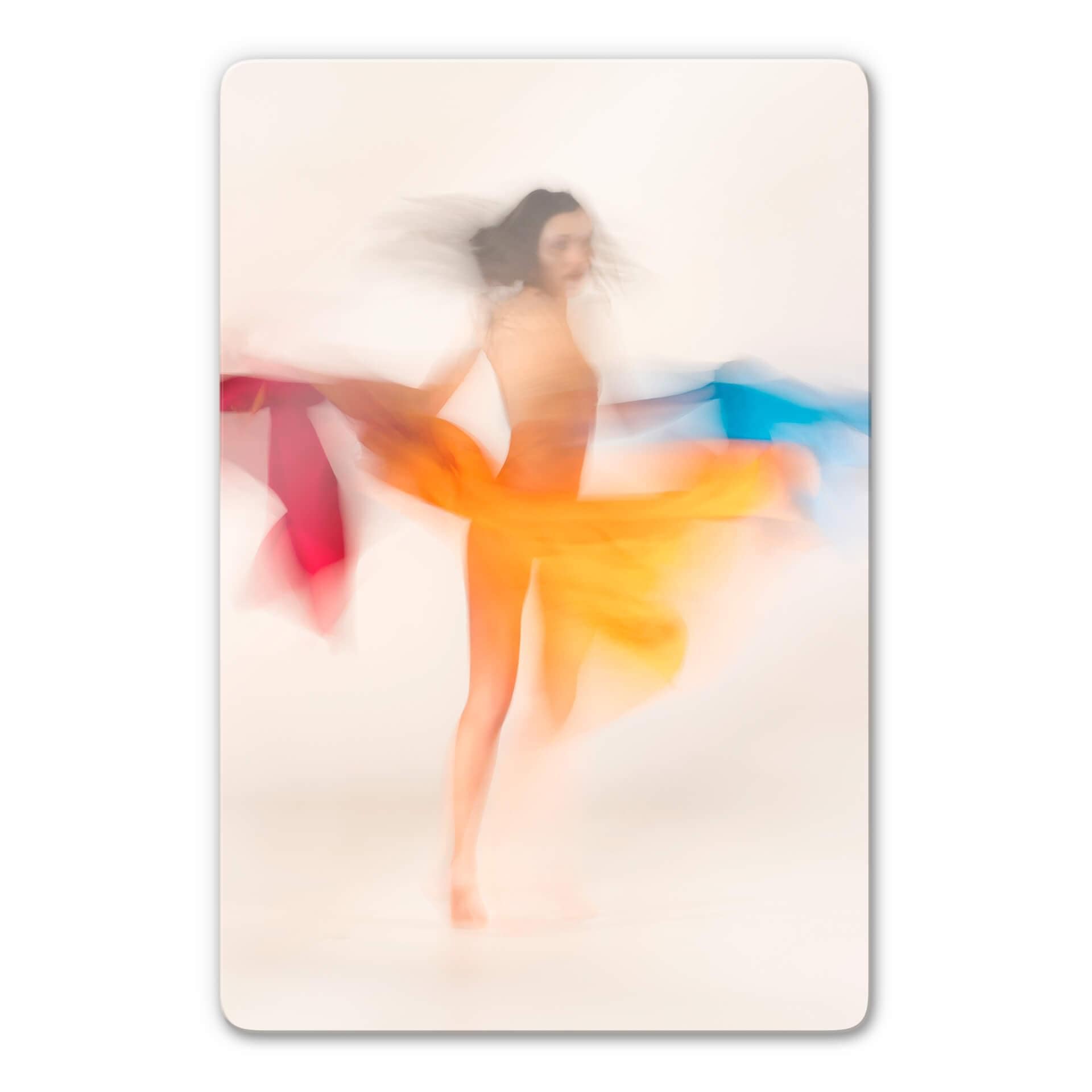 Glasschilderij Raga - Dancing Colors