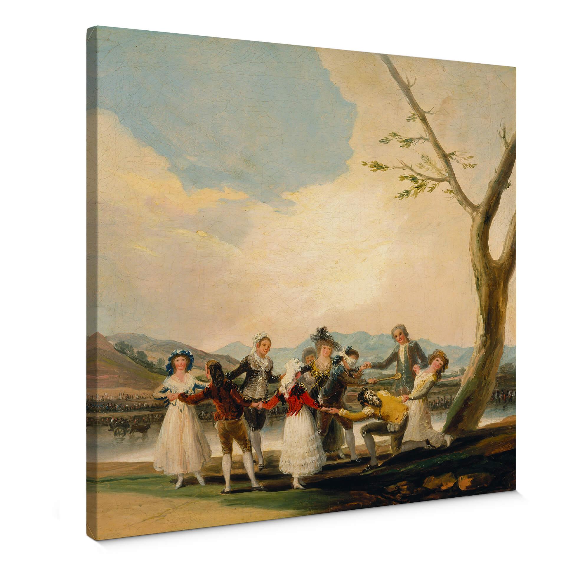 Lærredstryk de Goya - The blind man's buff - Lærredsprint
