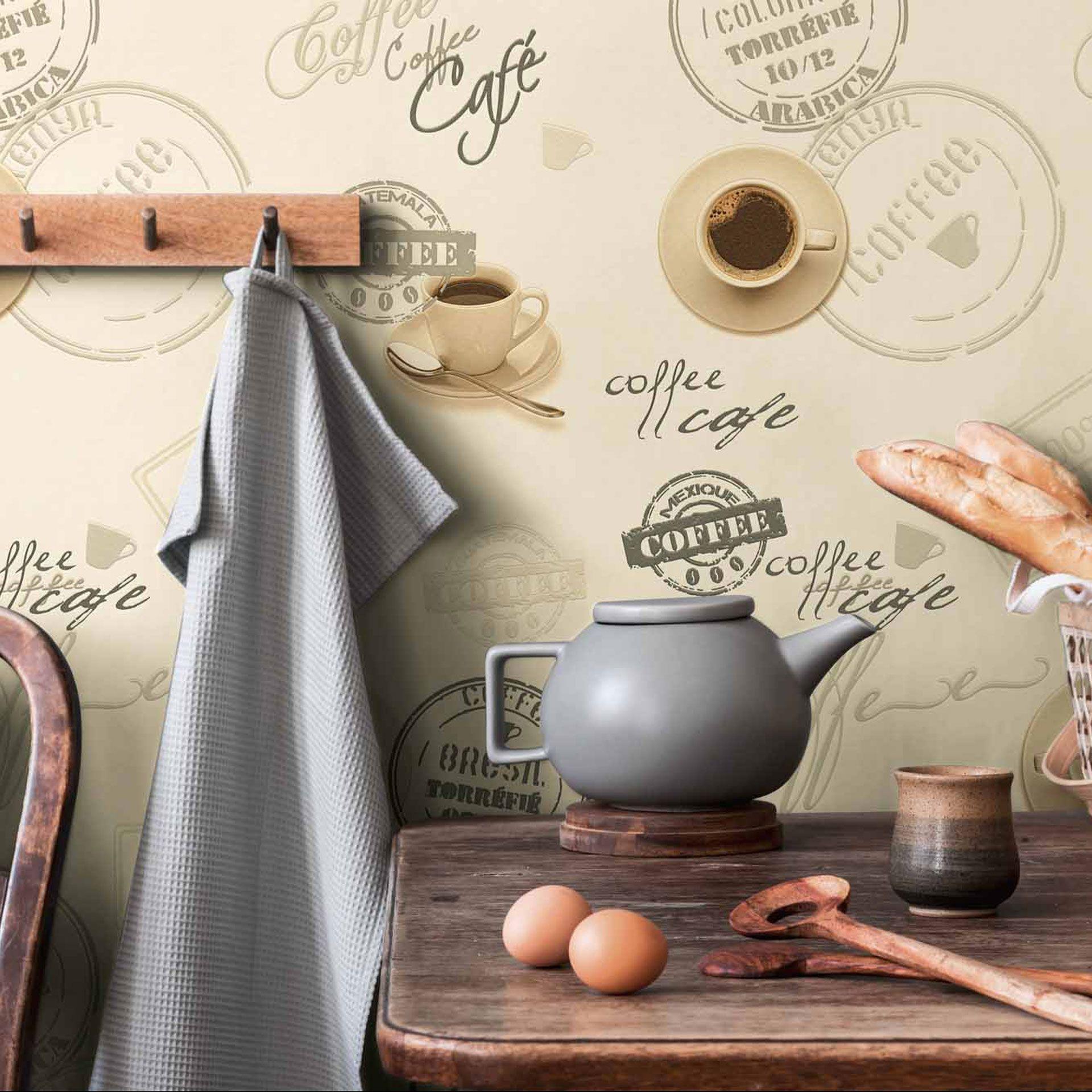 A.S. Création ikke-vævet tapet il Decoro tapet - Coffee, Beige, Brun, Creme