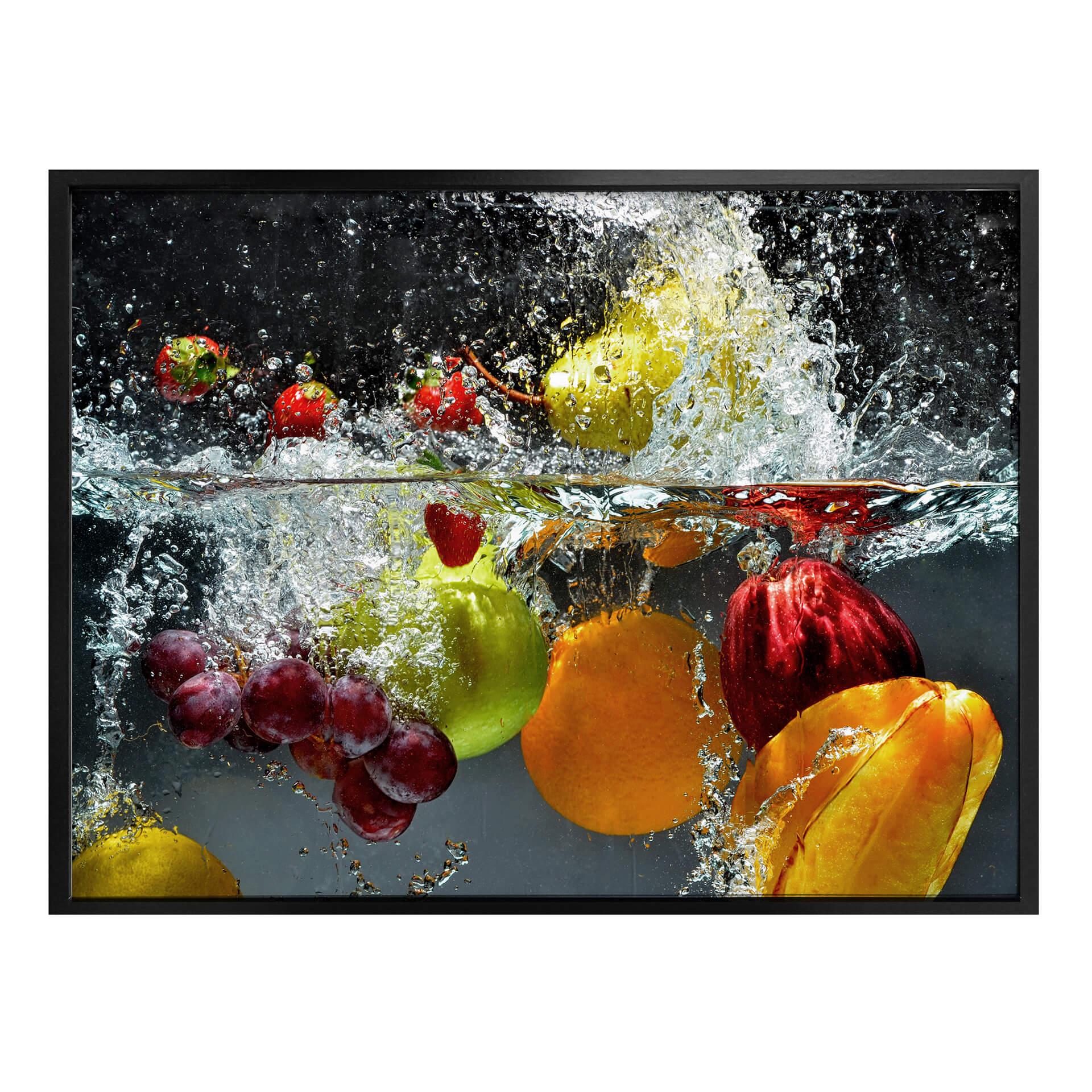 Póster de fruta refrescante