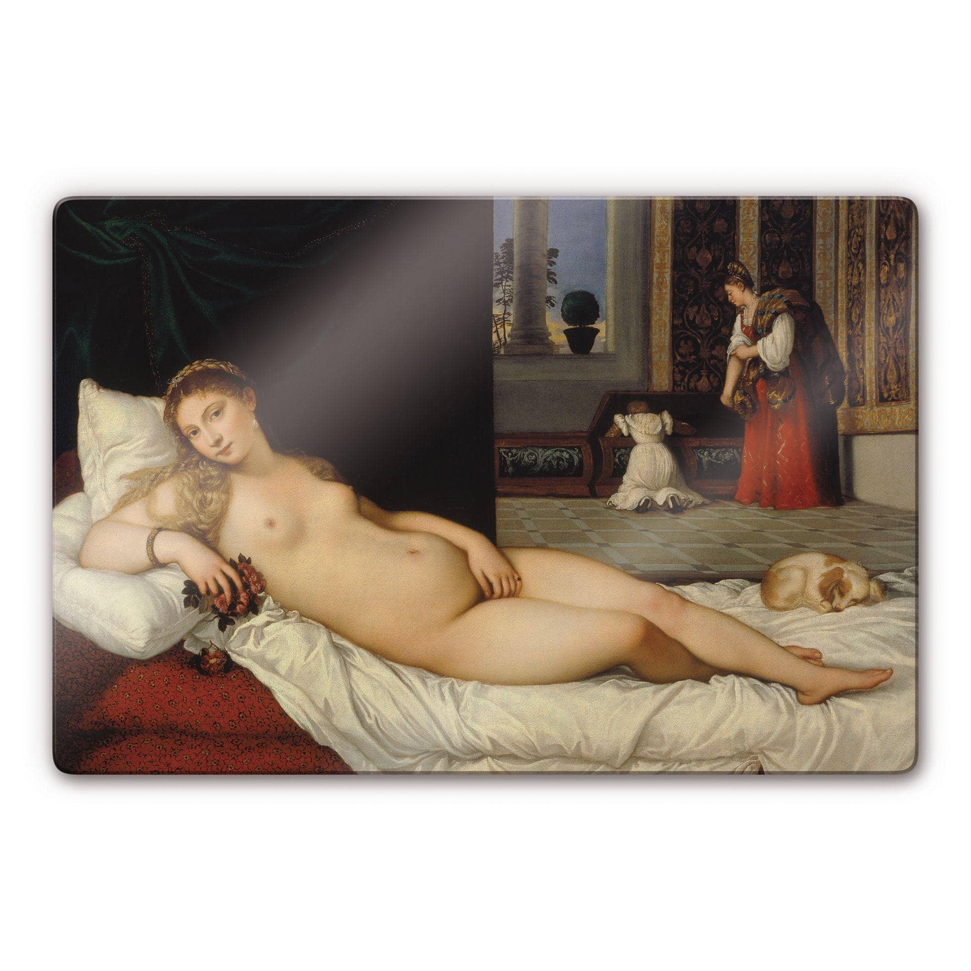 Tableau en verre - Titien - La Vénus d'Urbino