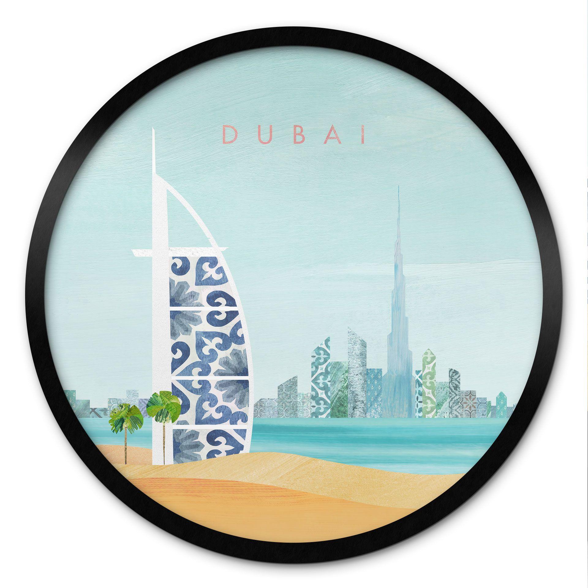 Plakat Dubai Beach - Burj Al Arab - Rivers - Rundt