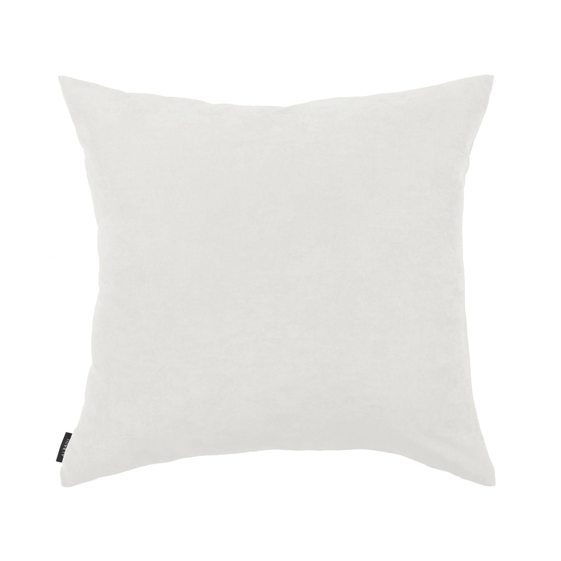Uni Kissenhülle in weiß in 50x50 cm