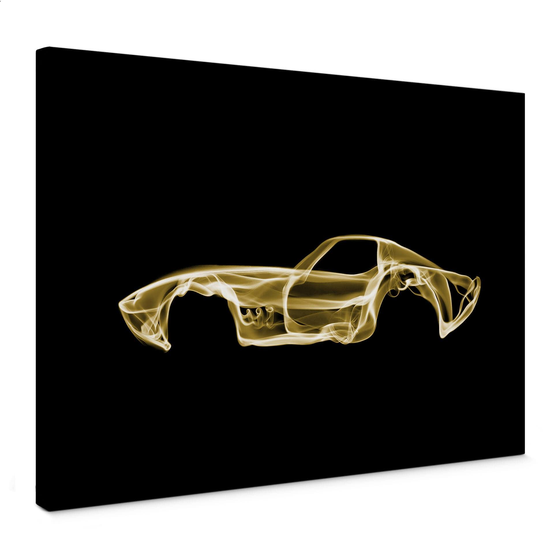 Lienzo Mielu - Coche amarillo 