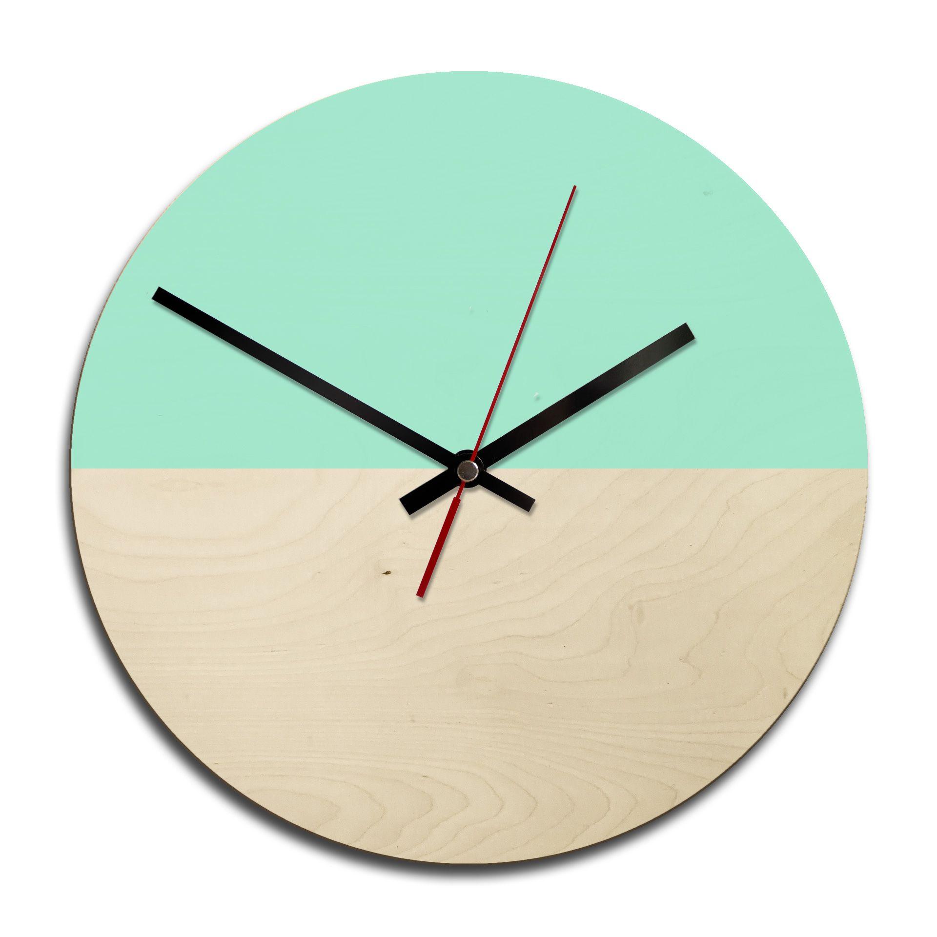 Horloge murale en bois - Hedda Menthe