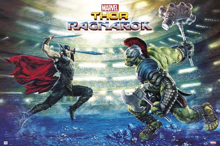 Poster, film poster Thor Ragnarok - Battle 91,5x61 cm