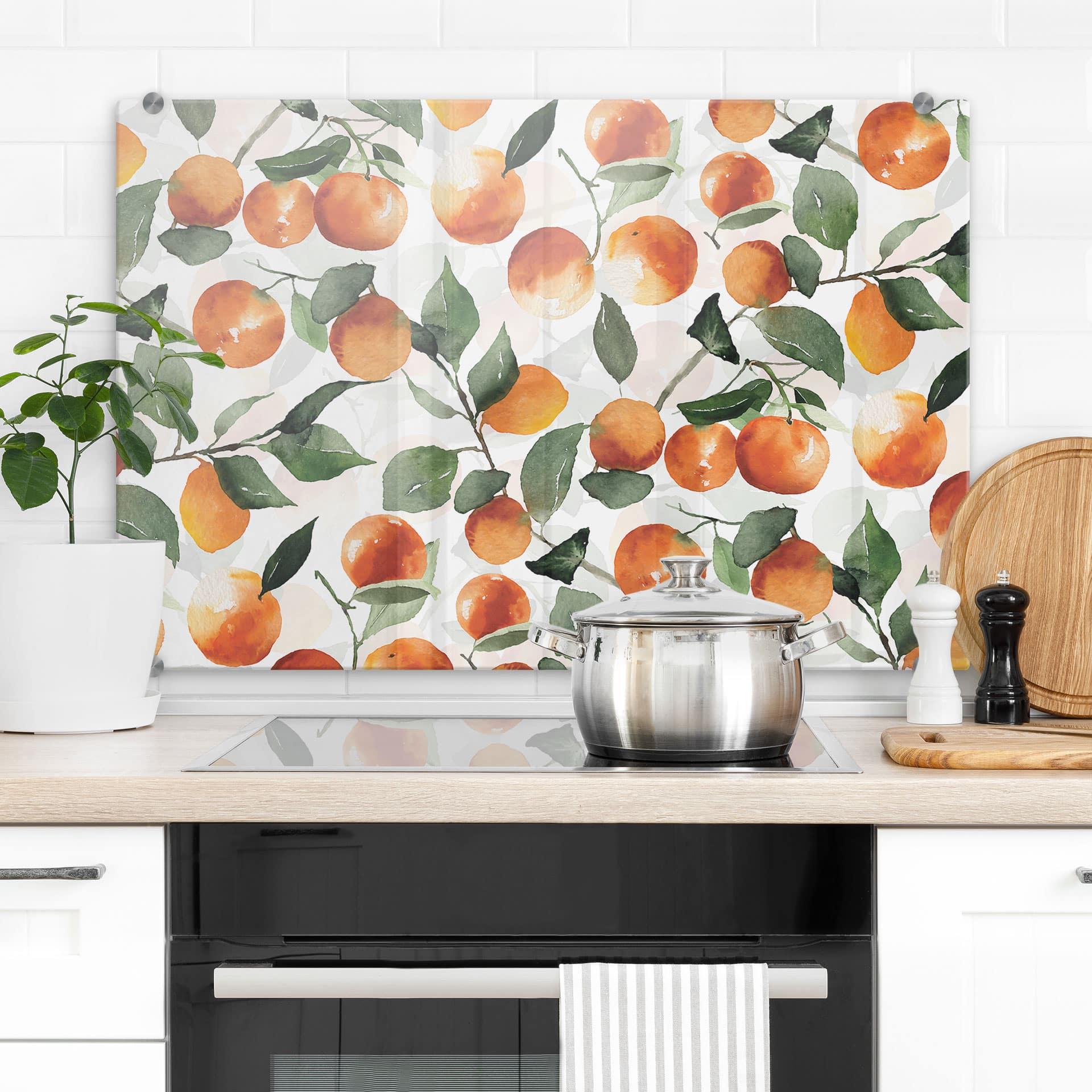 Stænkplade Frugtagtige mandariner - UN Designs