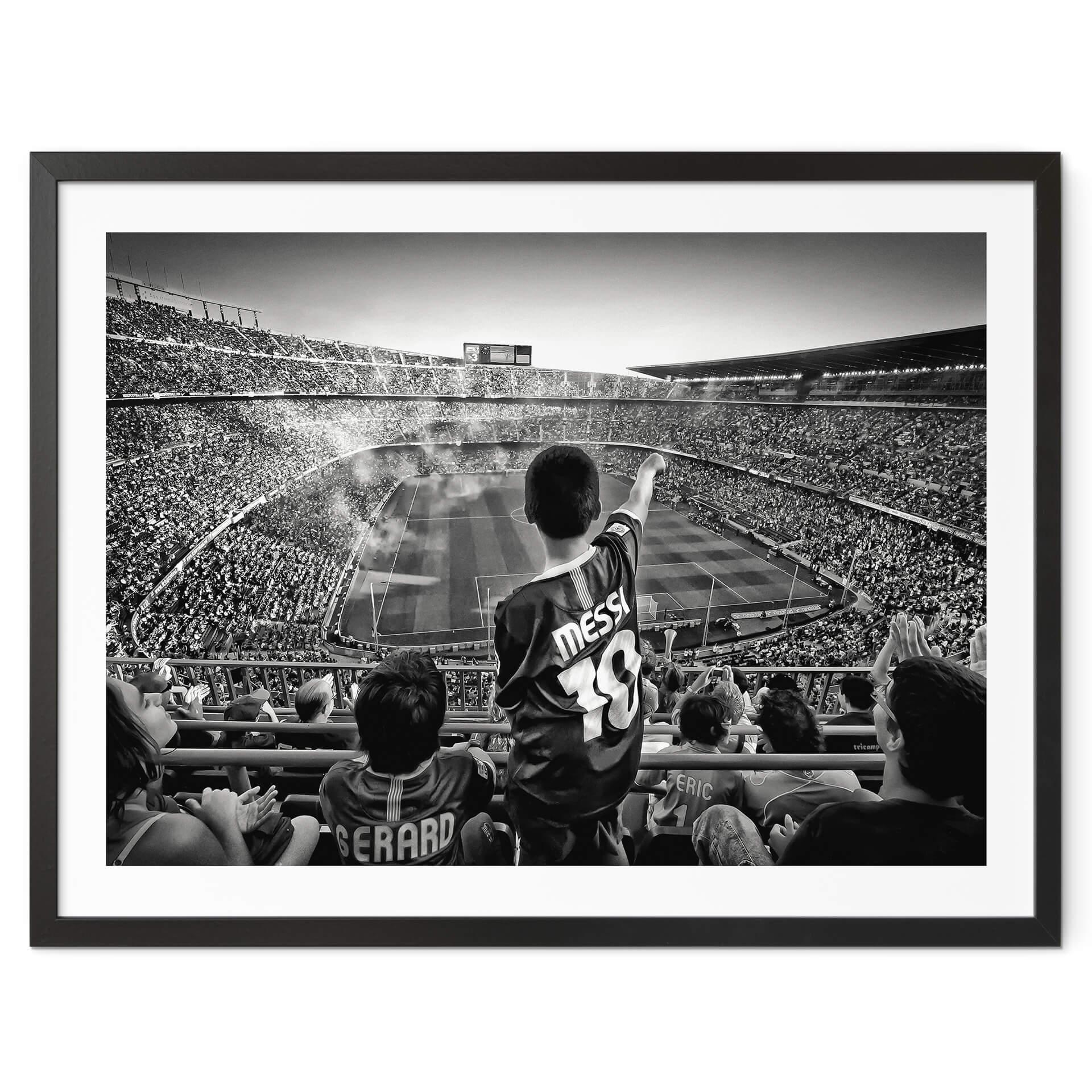 Póster Geiger - Aficionados argentinos en el estadio de fútbol