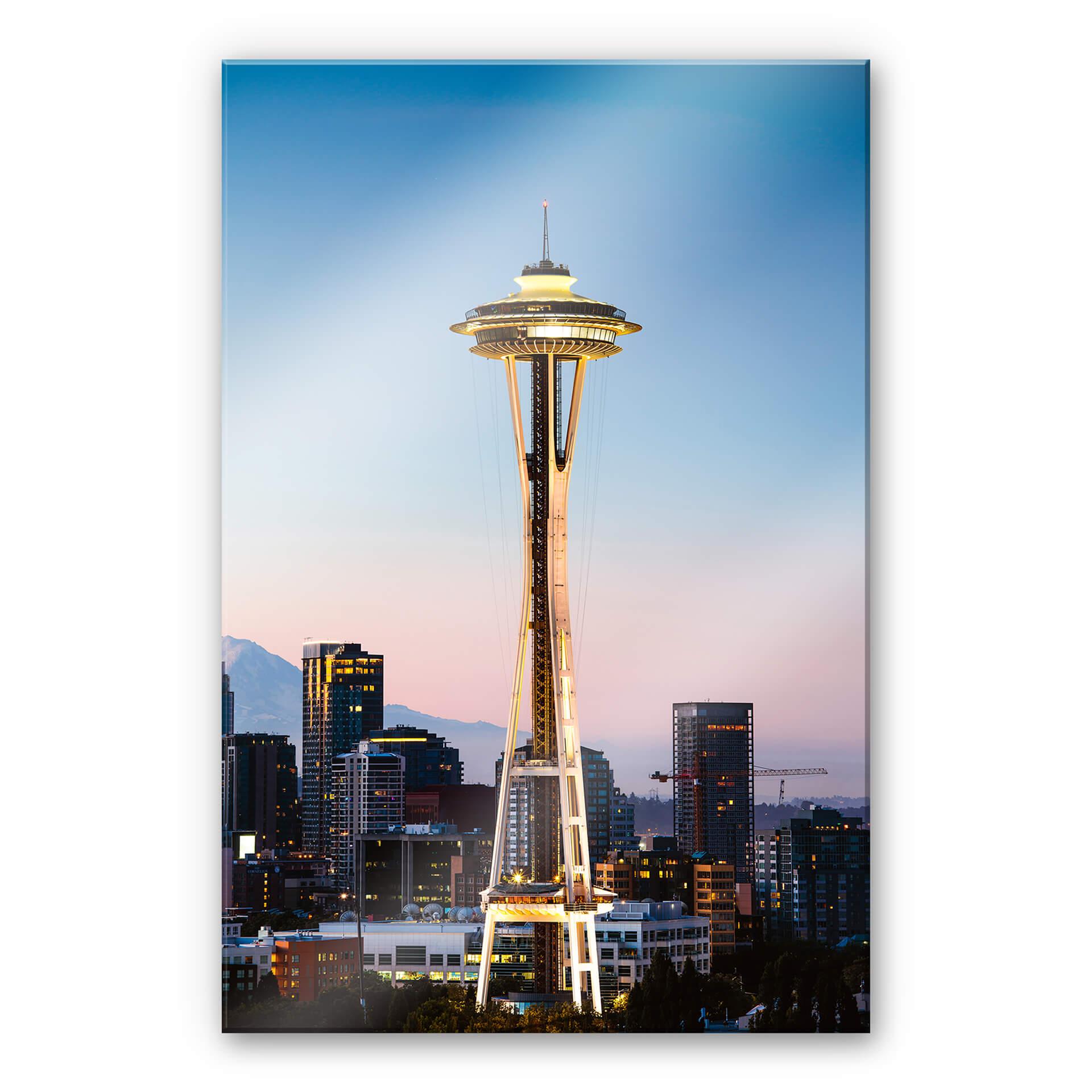 Akrylbillede Colombo - Space Needle i Seattle