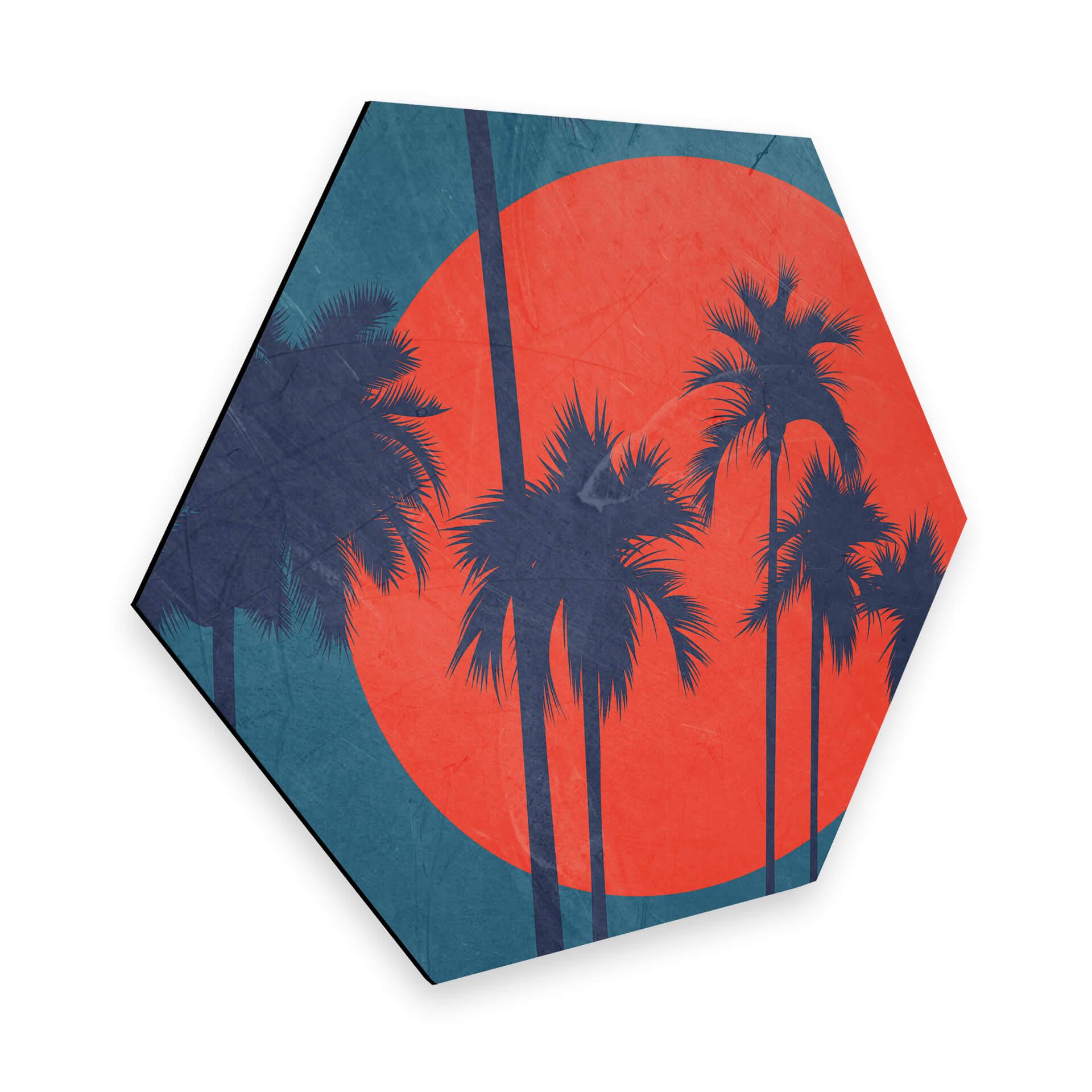 Hexagon Dibond Kubistika - Côte d'Azur