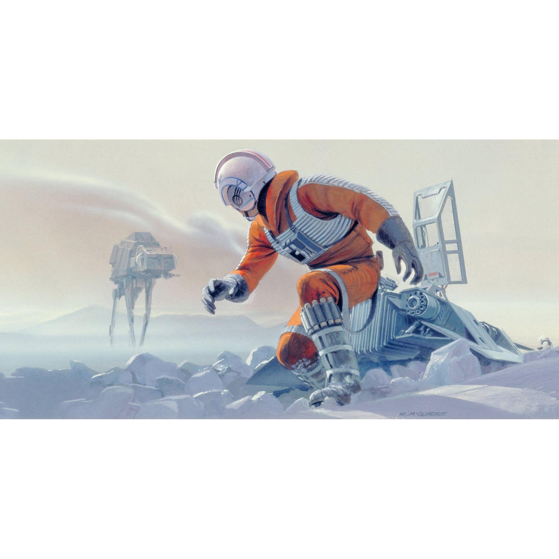 Vlies Fototapete - Star Wars Classic RMQ Hoth Battle Pilot - 500 x 250 cm