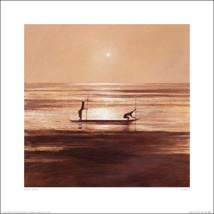 Plakat Jonathan Sanders - Sinking Sun kunsttryk (40 x 40 cm)