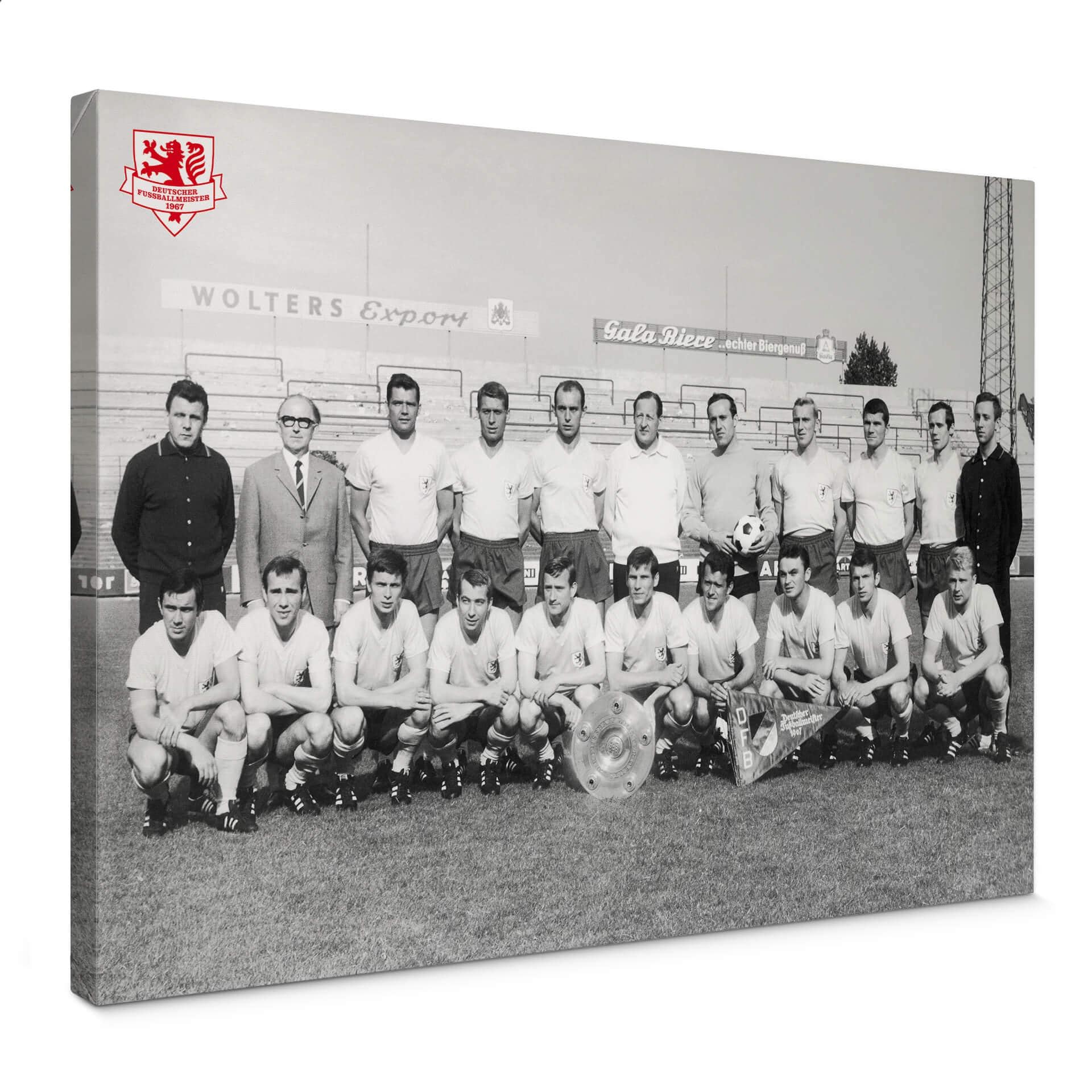 Lienzo equipo campeón Eintracht Braunschweig 1967