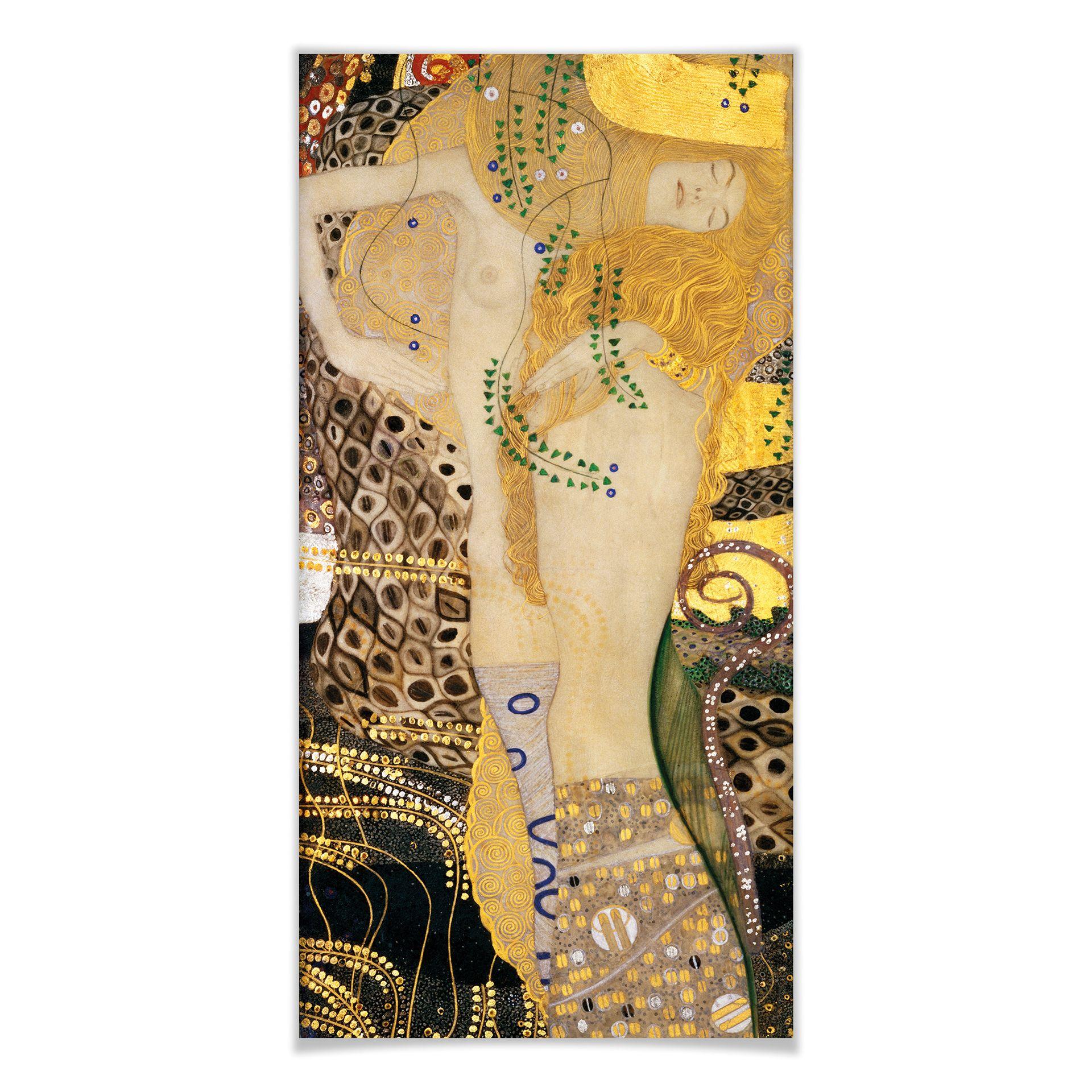 Póster Klimt - Serpientes de agua I.