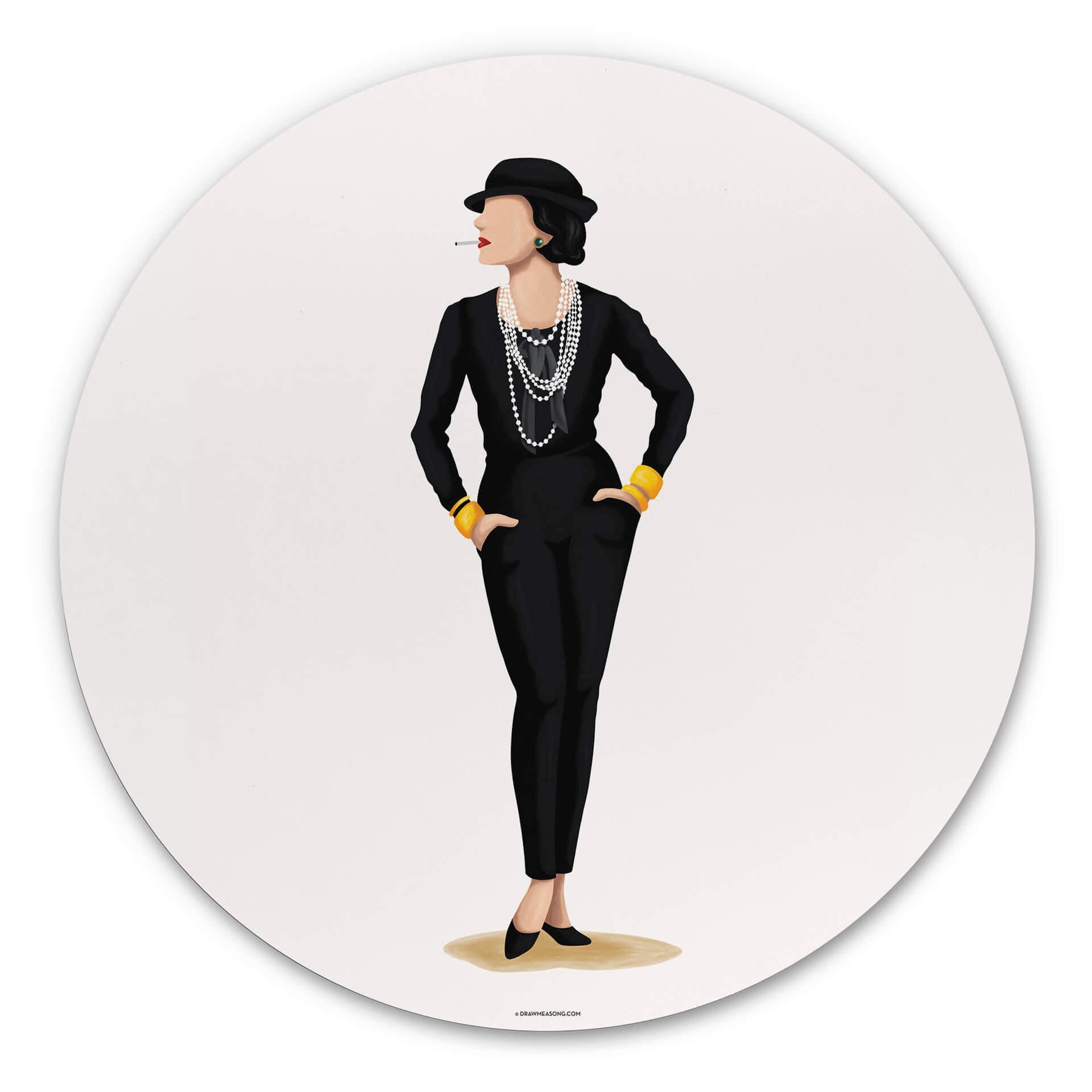 Tableau sur alu-Dibond rond Tohmé - Coco