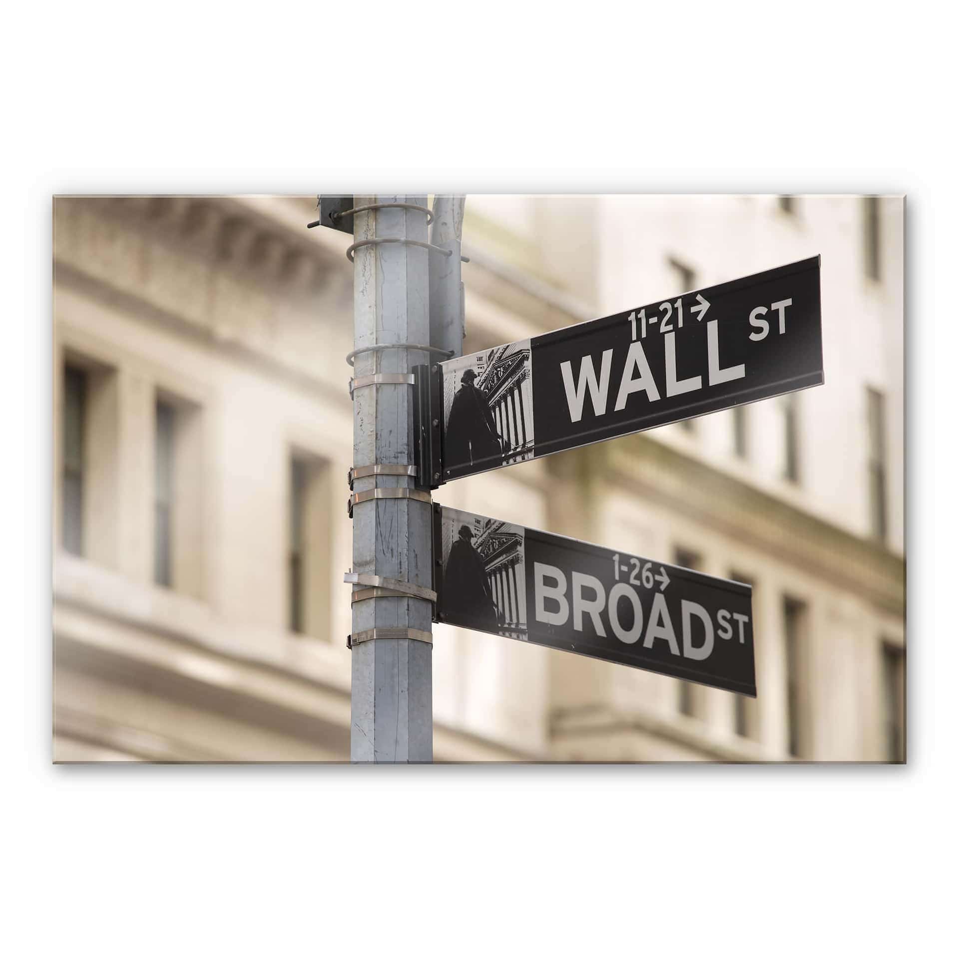 Tableau en verre acrylique - Wallstreet