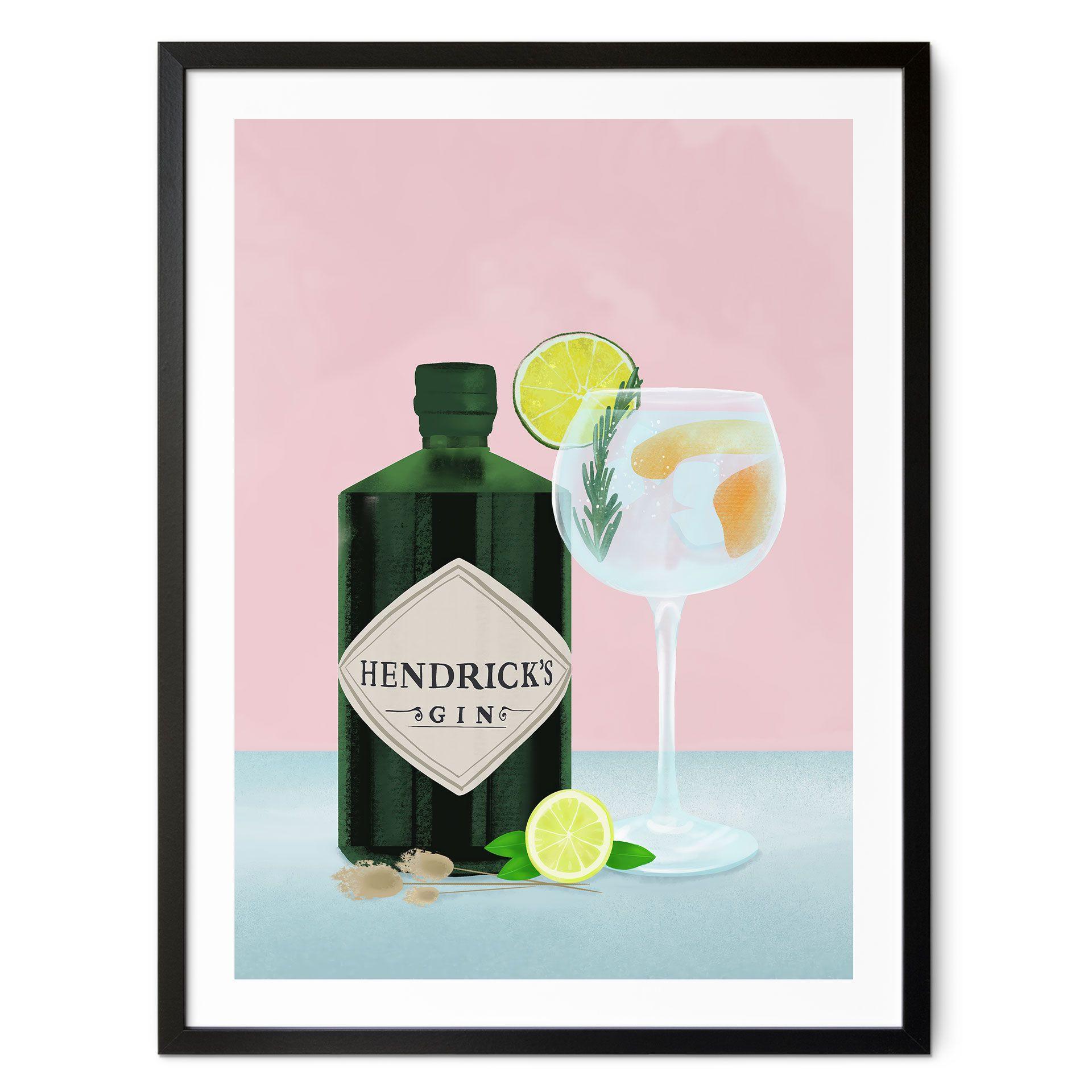 Plakat Gin og tonic-cocktail - Lizde