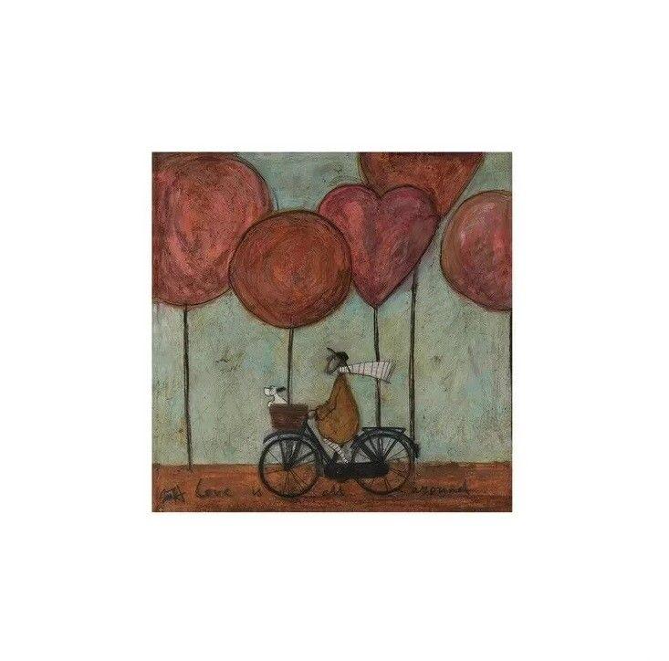 Plakat Sam Toft - Love is All Around kunsttryk, Sam Toft (30 x 30 cm)