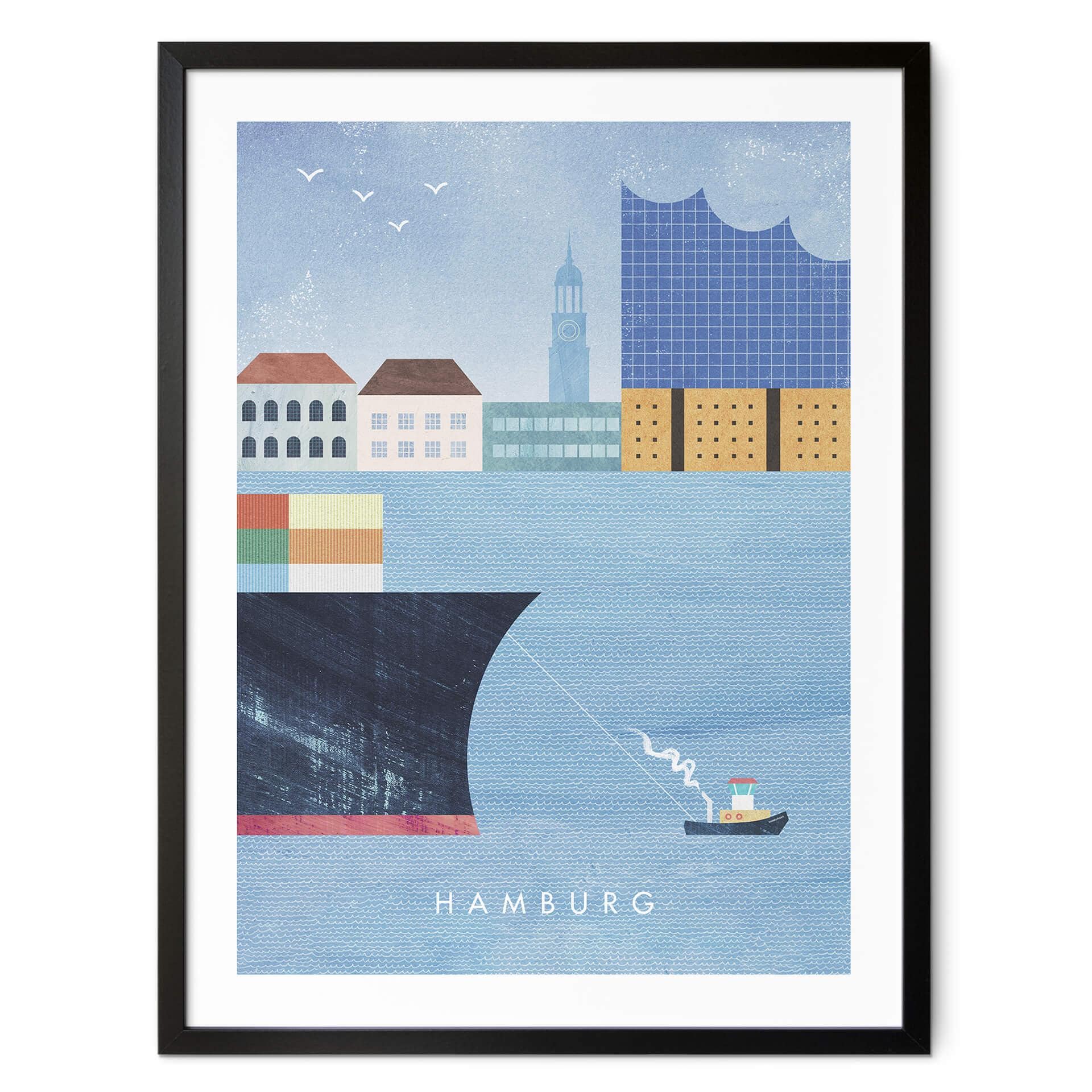Plakat Rivers - Hamburg