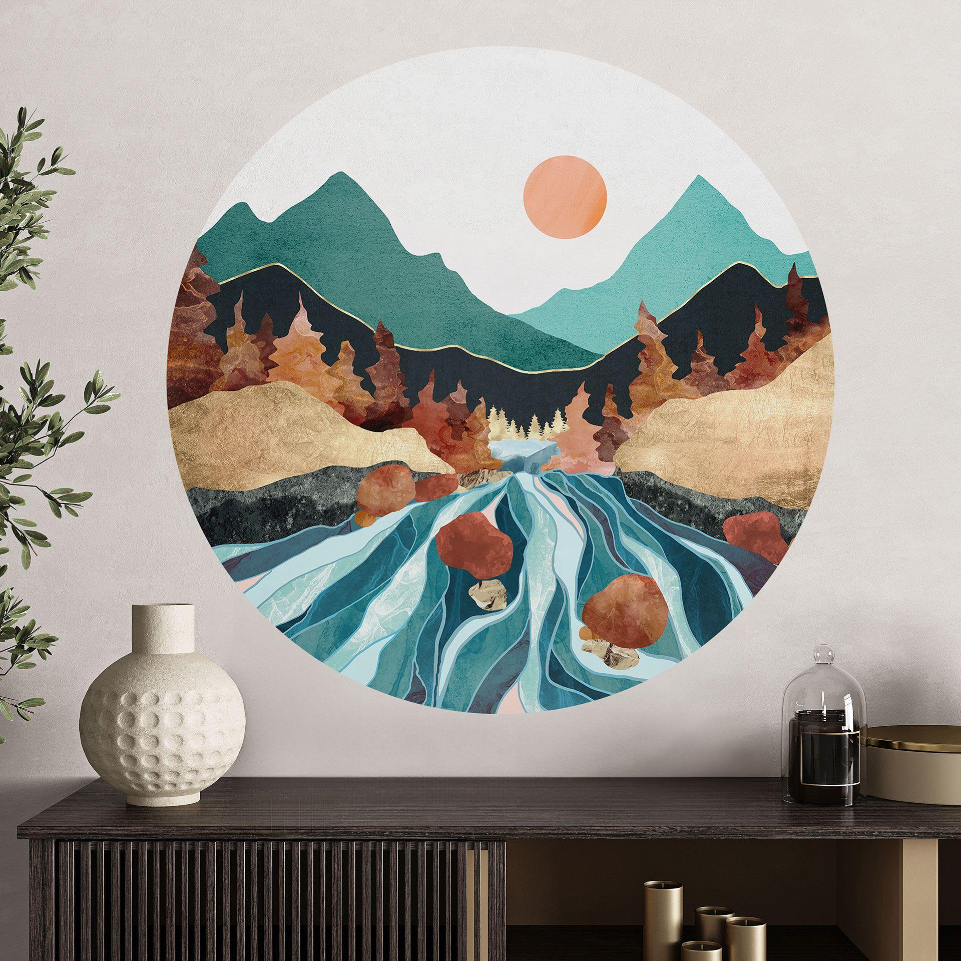 Wall Sticker Bjergland flod - SpaceFrog Designs