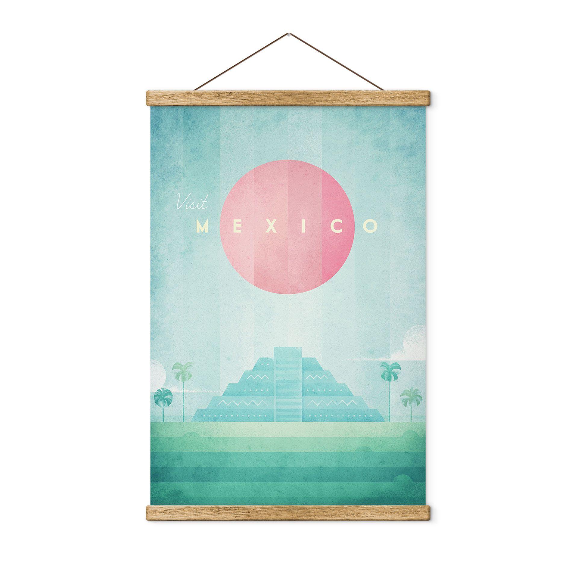 Póster de tela del templo de Kukulcán en Chichén Itzá - Rivers