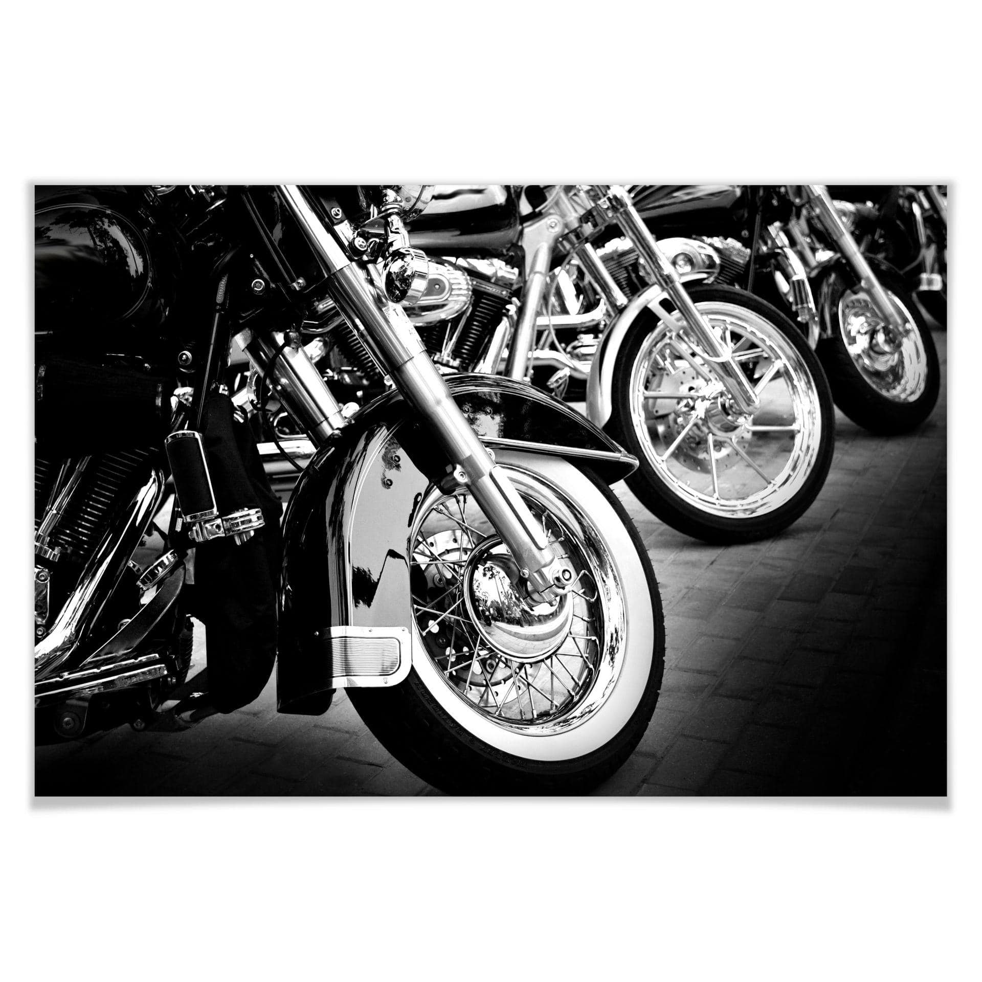 Poster - Motorcycle Wheels