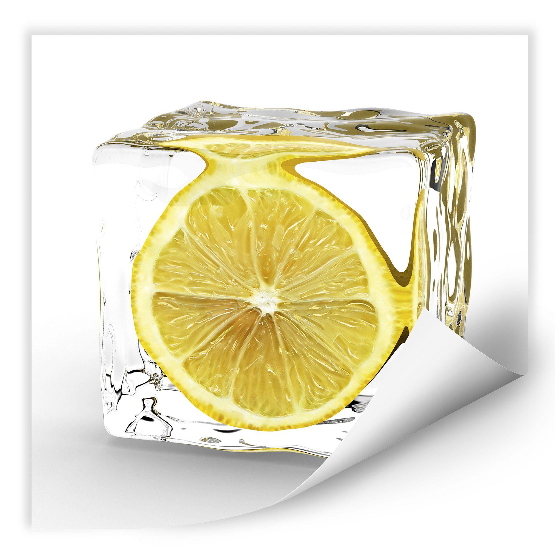 Poster autocollant - W - Glaçon au Citron