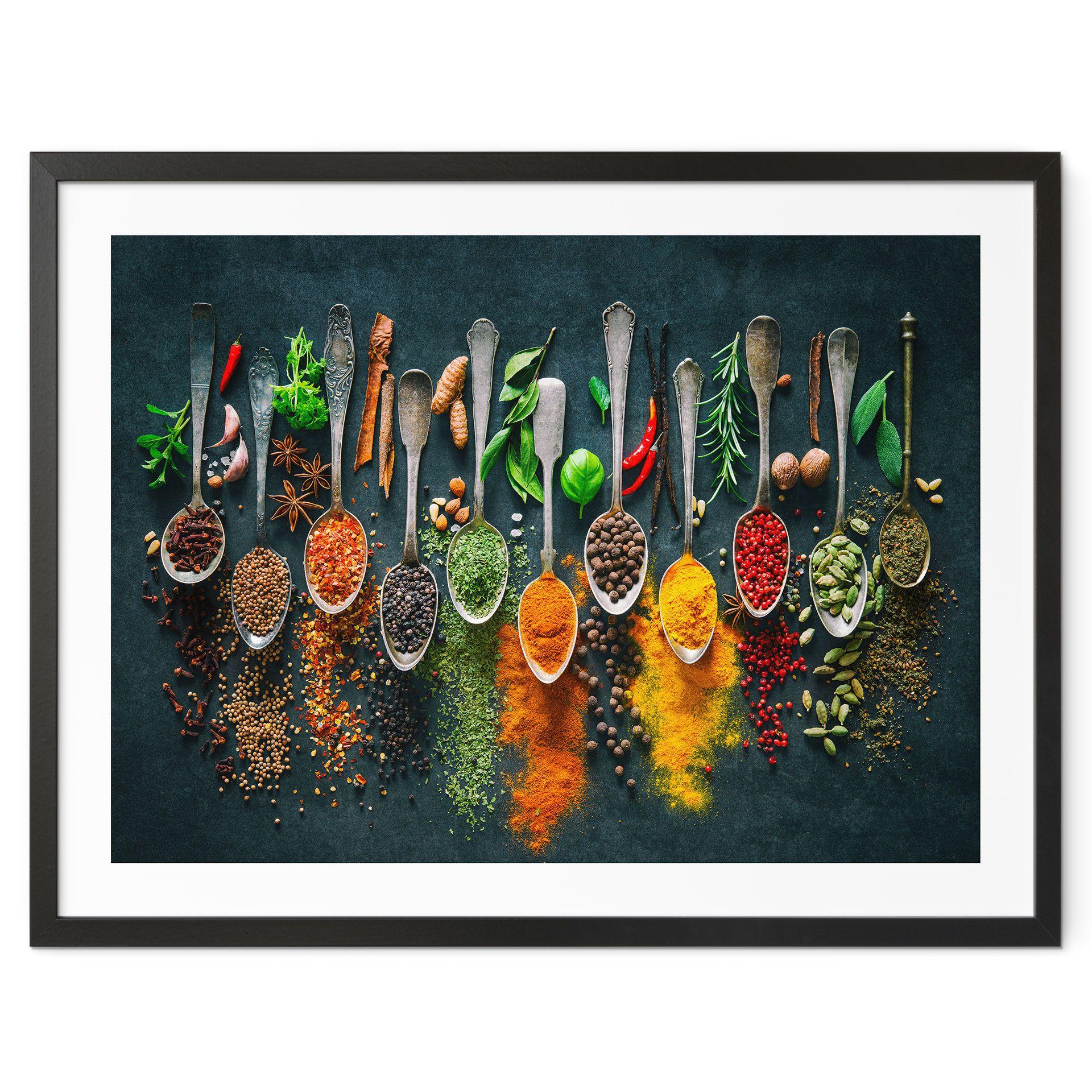 Póster Colorida variedad de especias
