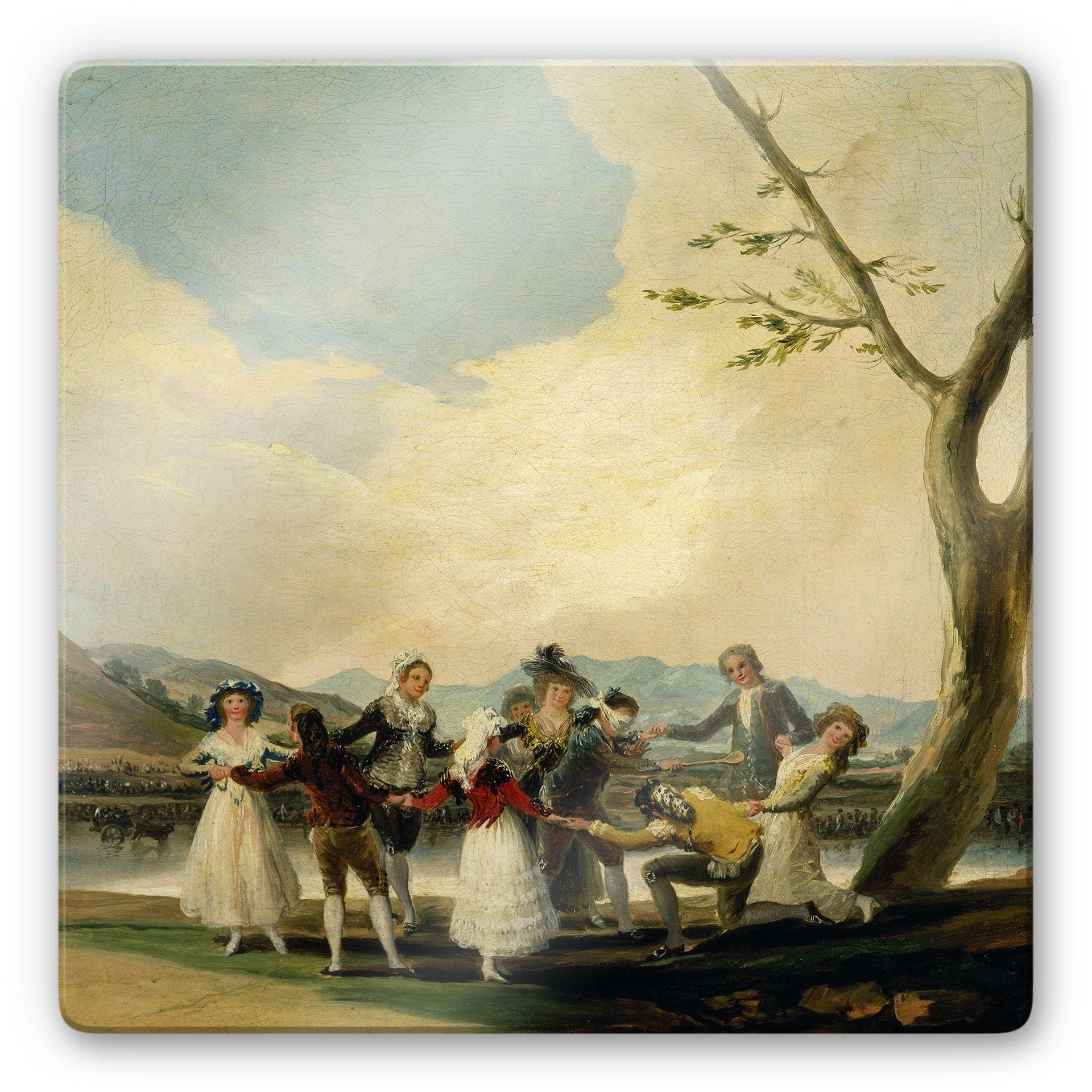 Stampa su vetro - Goya - Il gioco della mosca cieca