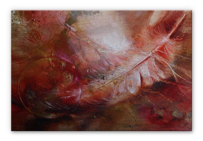 Alu-Dibond Schmucker – Feather and Glass