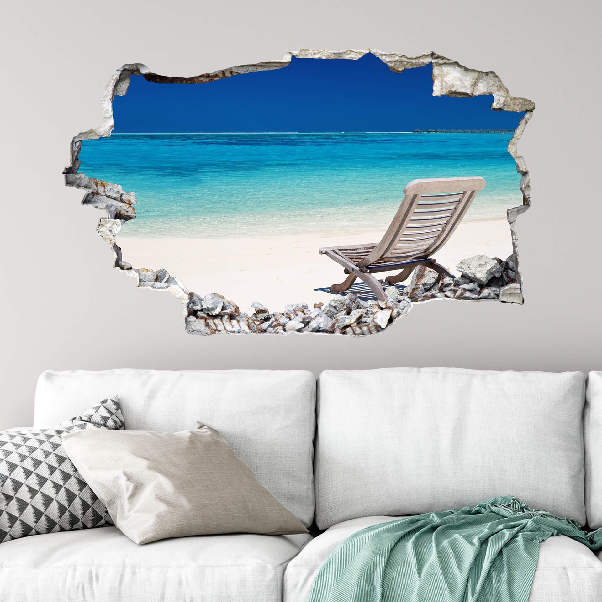 3D Wallsticker sydhavsstrand