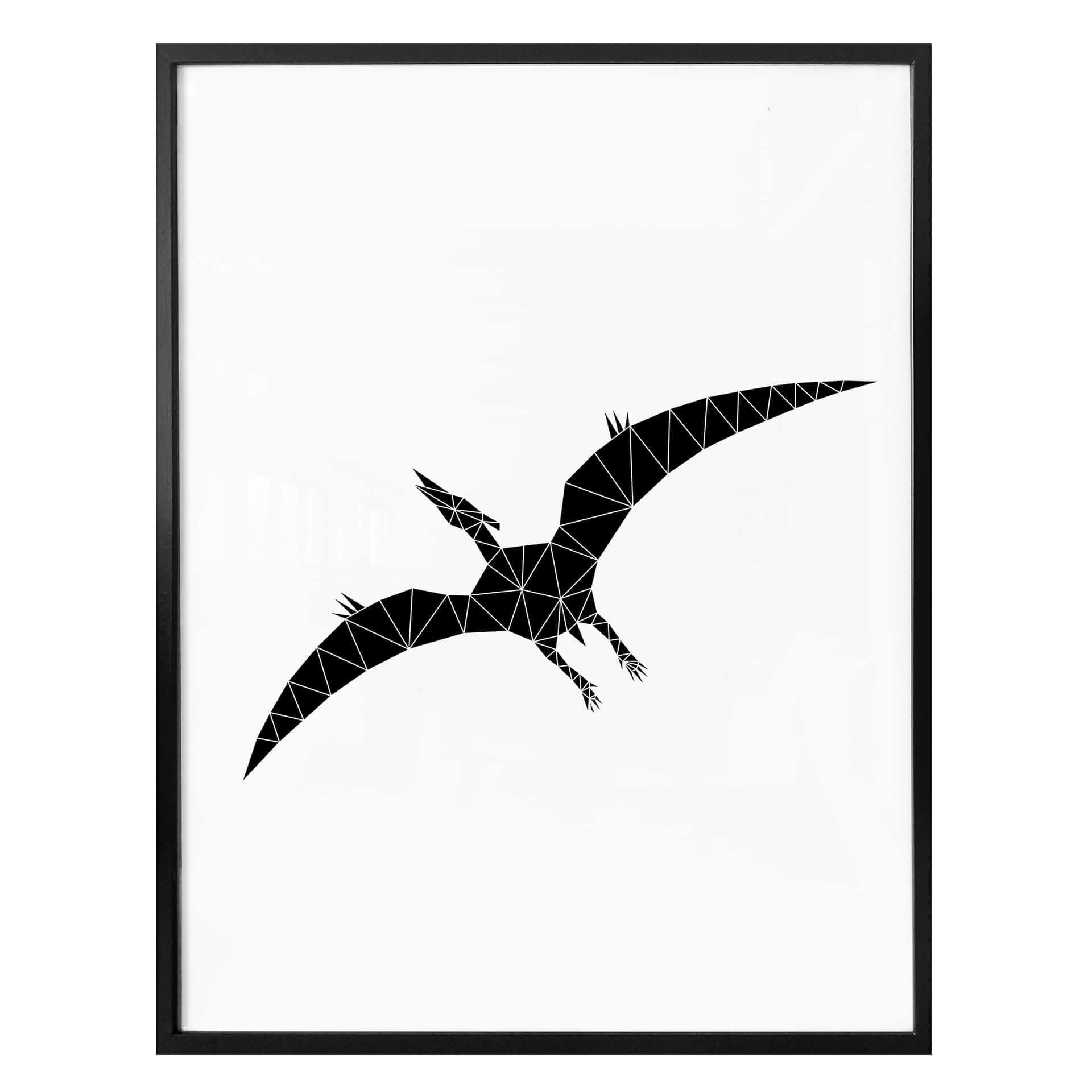 Plakat - Nouveauprints - Geometric Dinosaur Pterodactylus