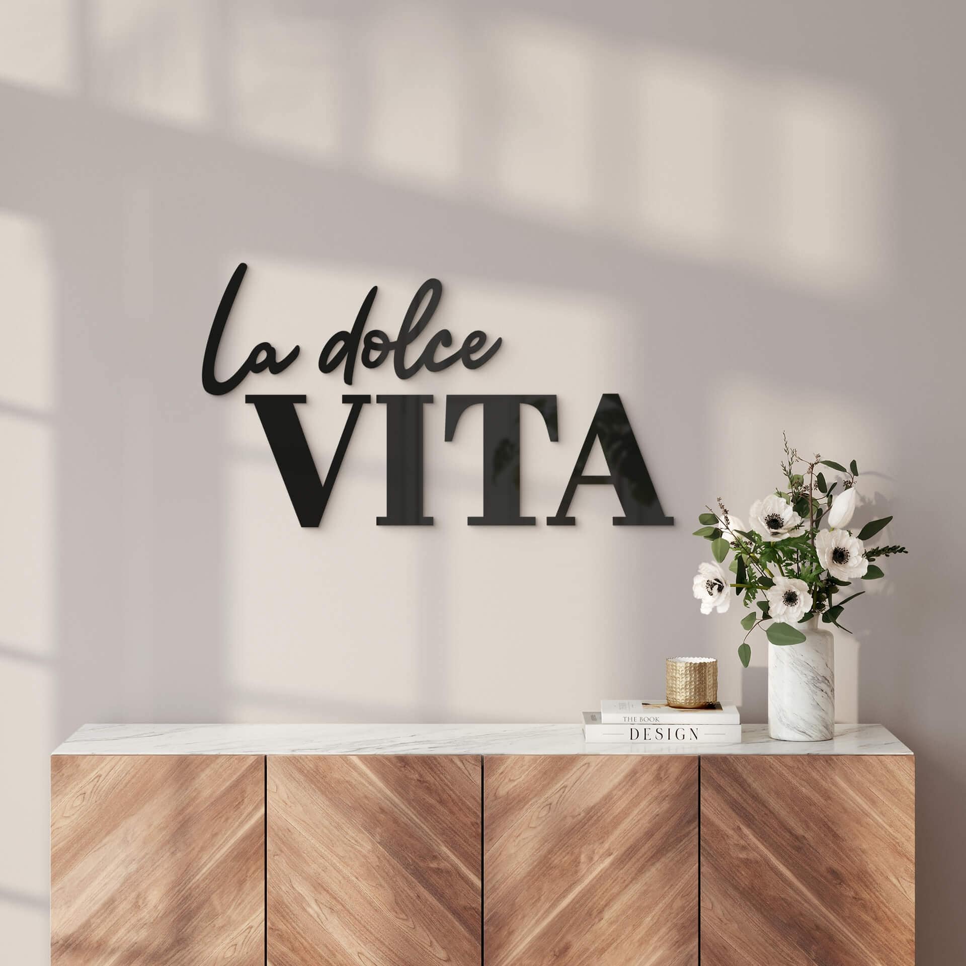Decoración acrílica La dolce Vita - moderna