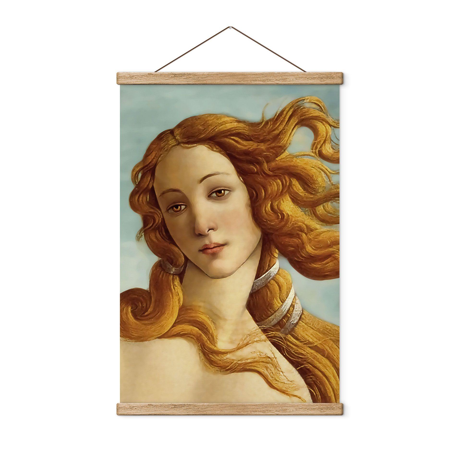 Tekstil plakat Portræt af Venus - inspireret af Botticelli