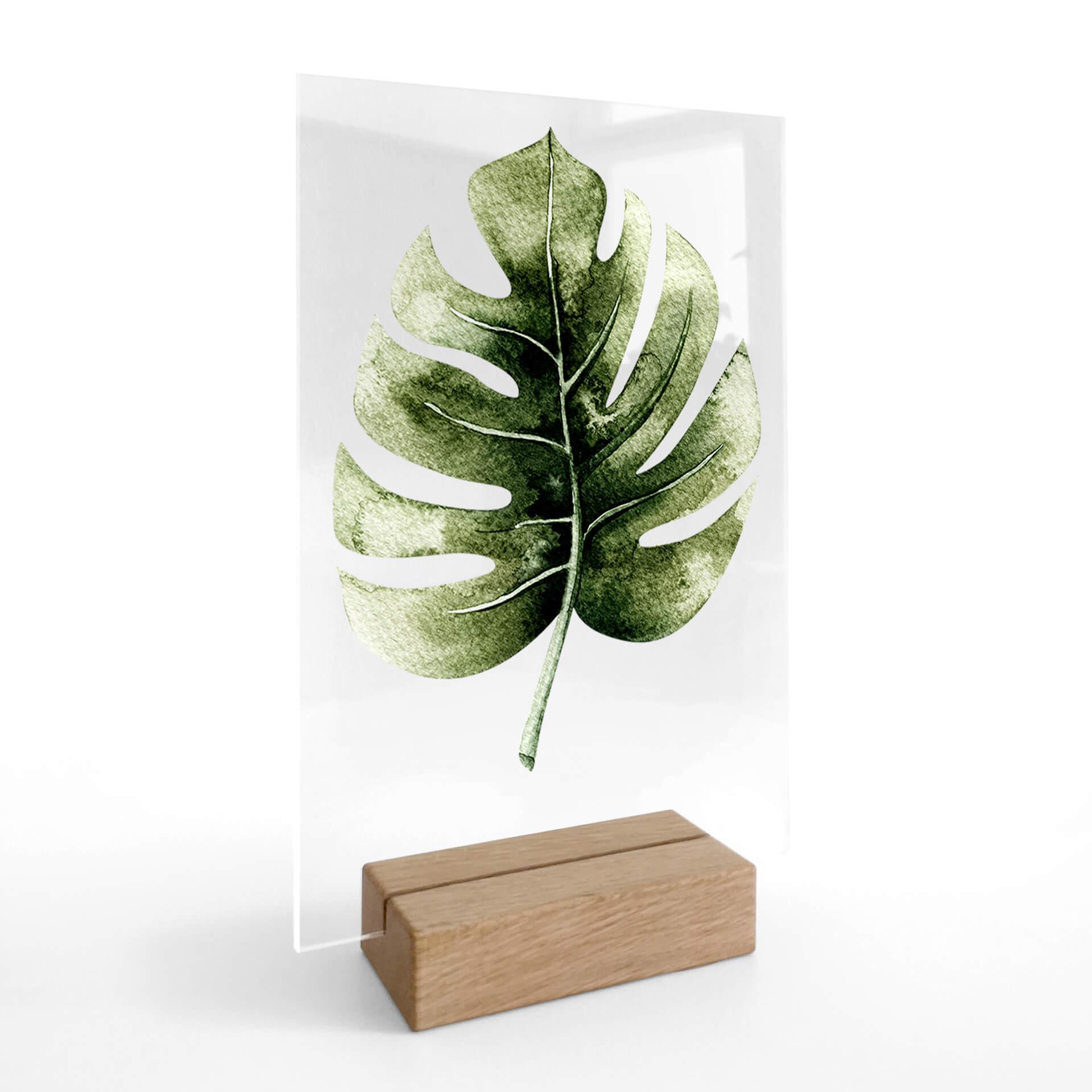 Kvilis borddekoration - Monstera-blad