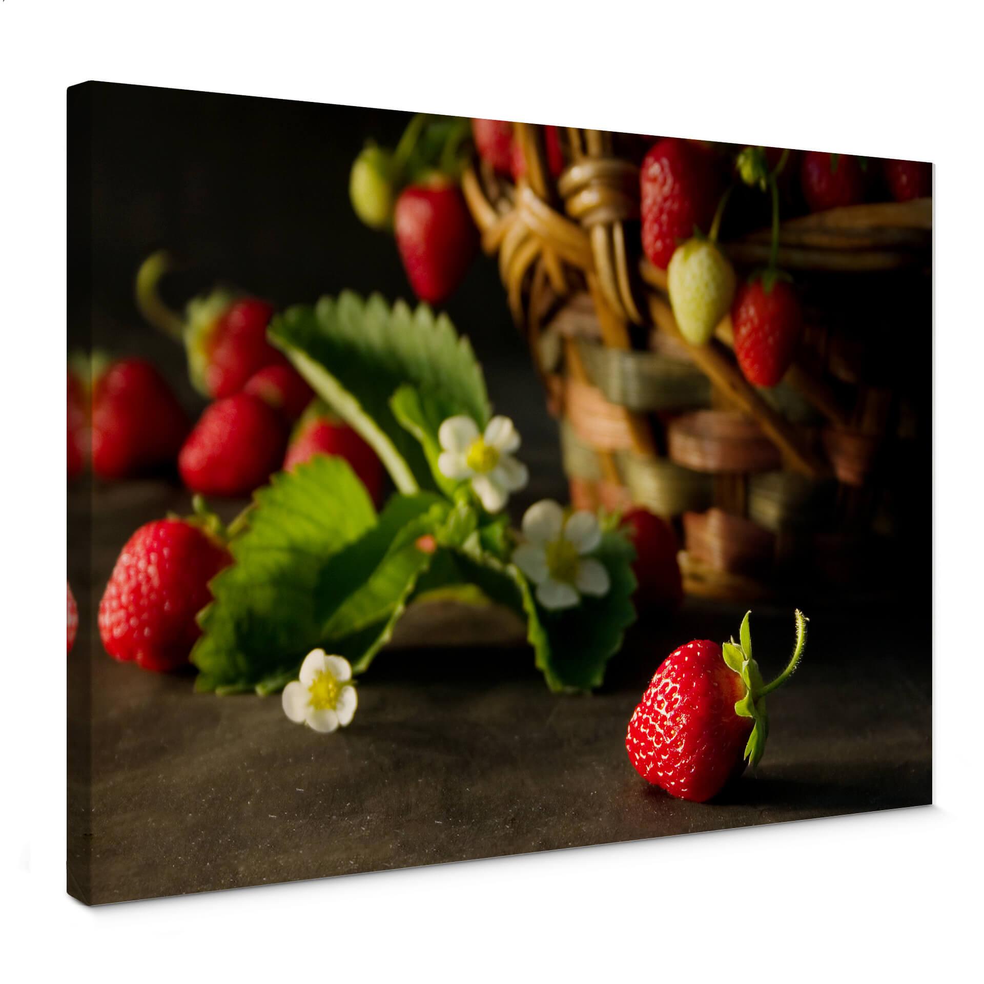 Lienzo Cesta de fresas