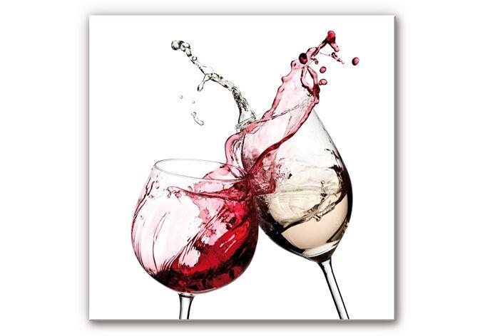 Tableau Forex - Verres de vin - format carré
