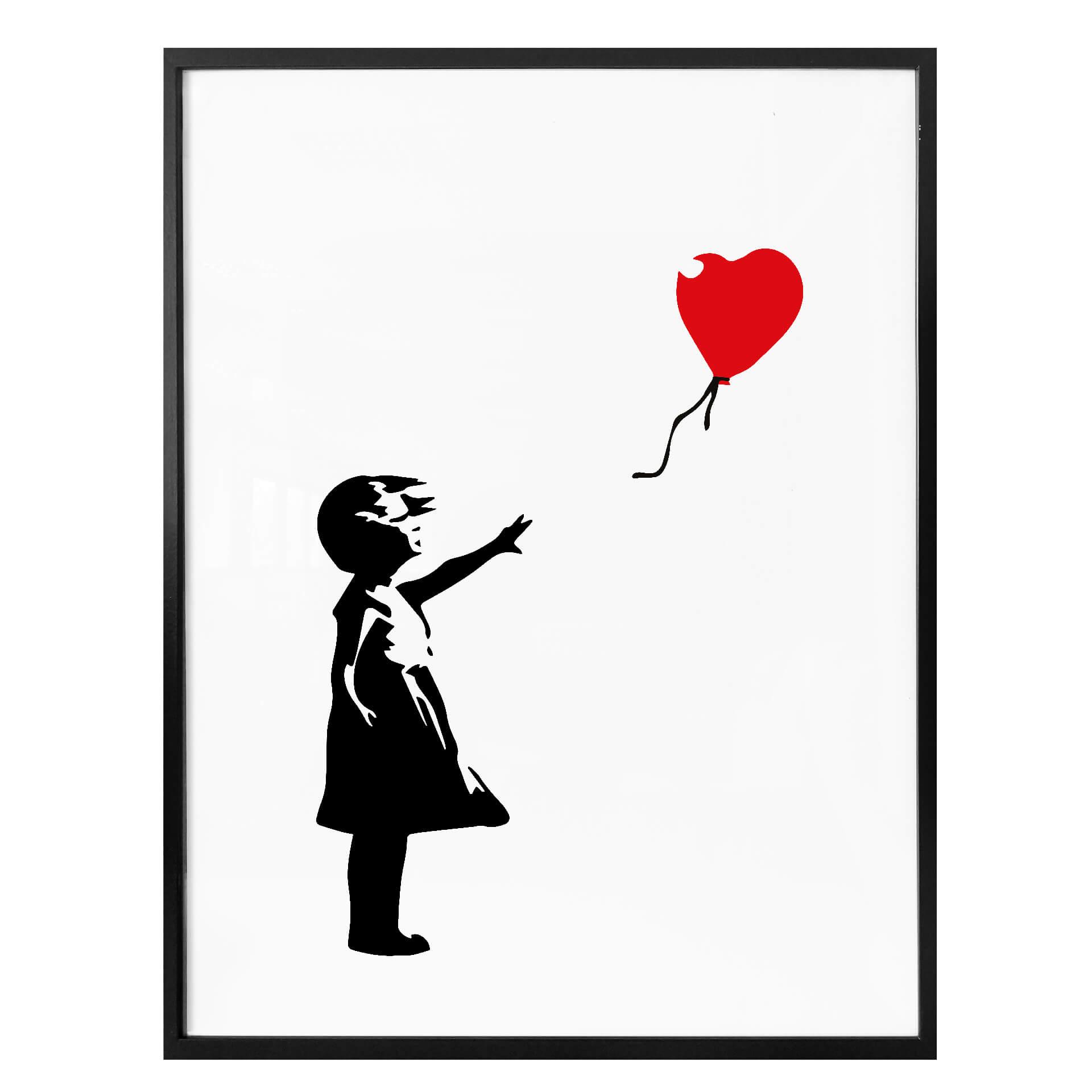 Plakat - Banksy - Girl with the red balloon