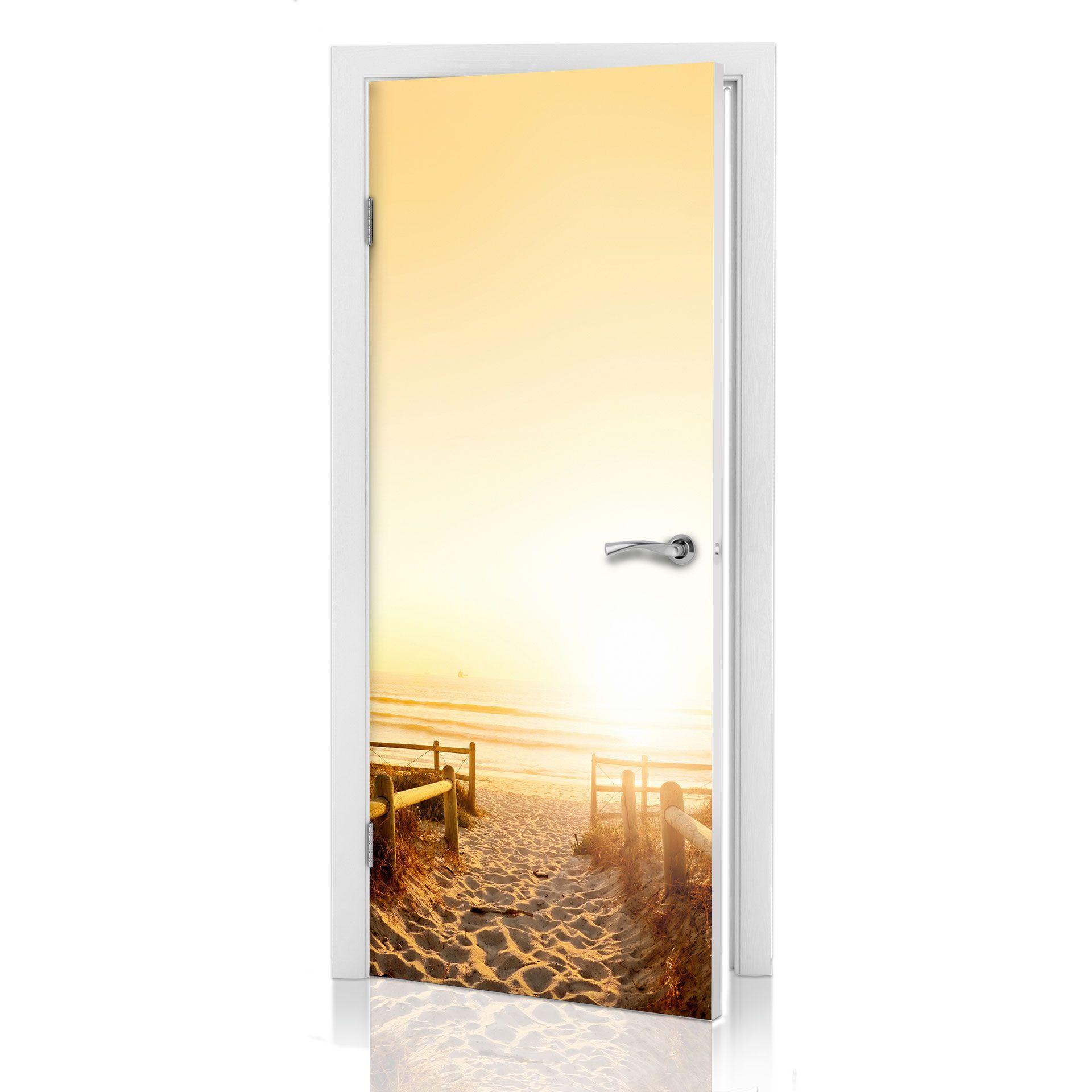 Türdesign Sunset at the Beach 91x200 cm