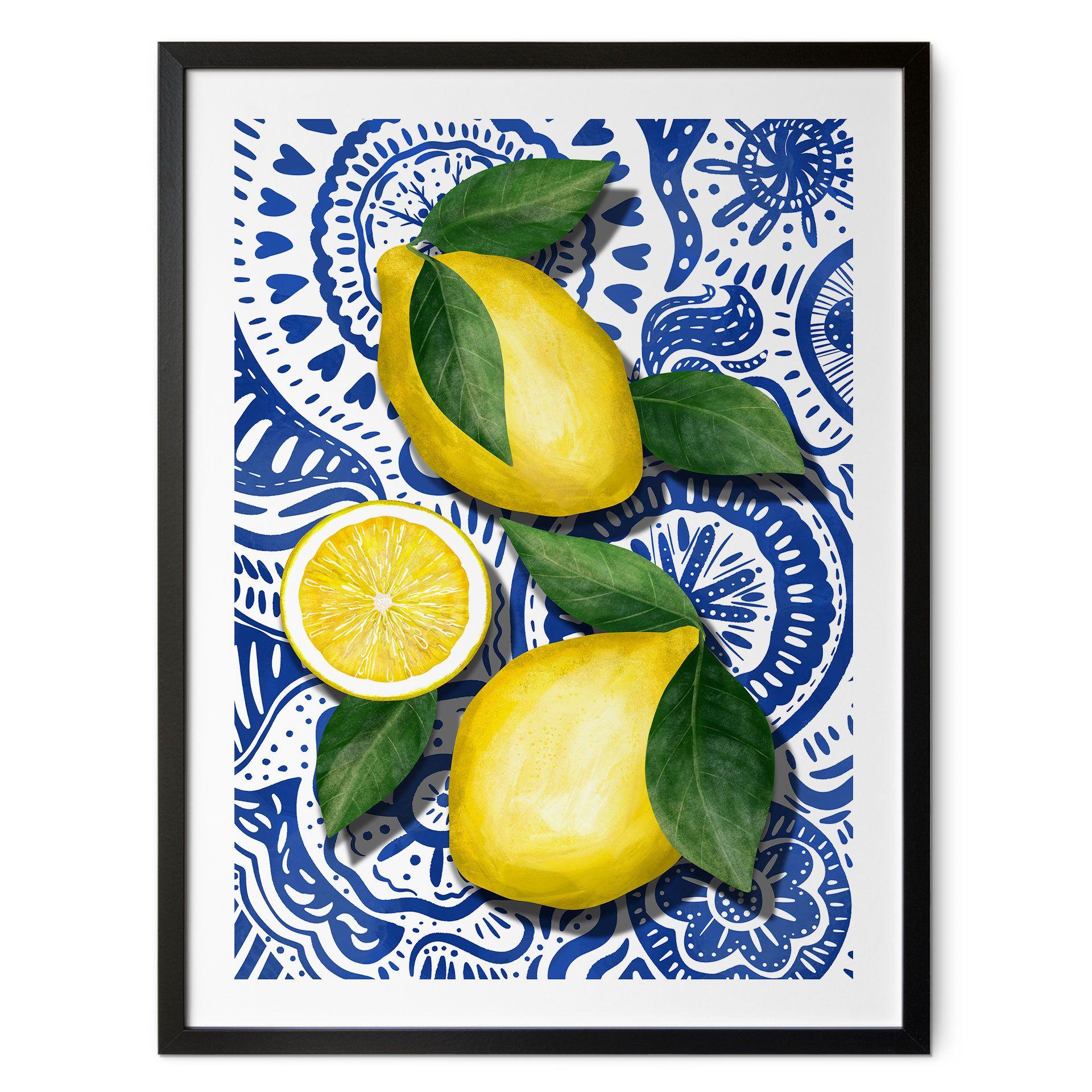 Póster de los limones sicilianos - EMELIEmaria
