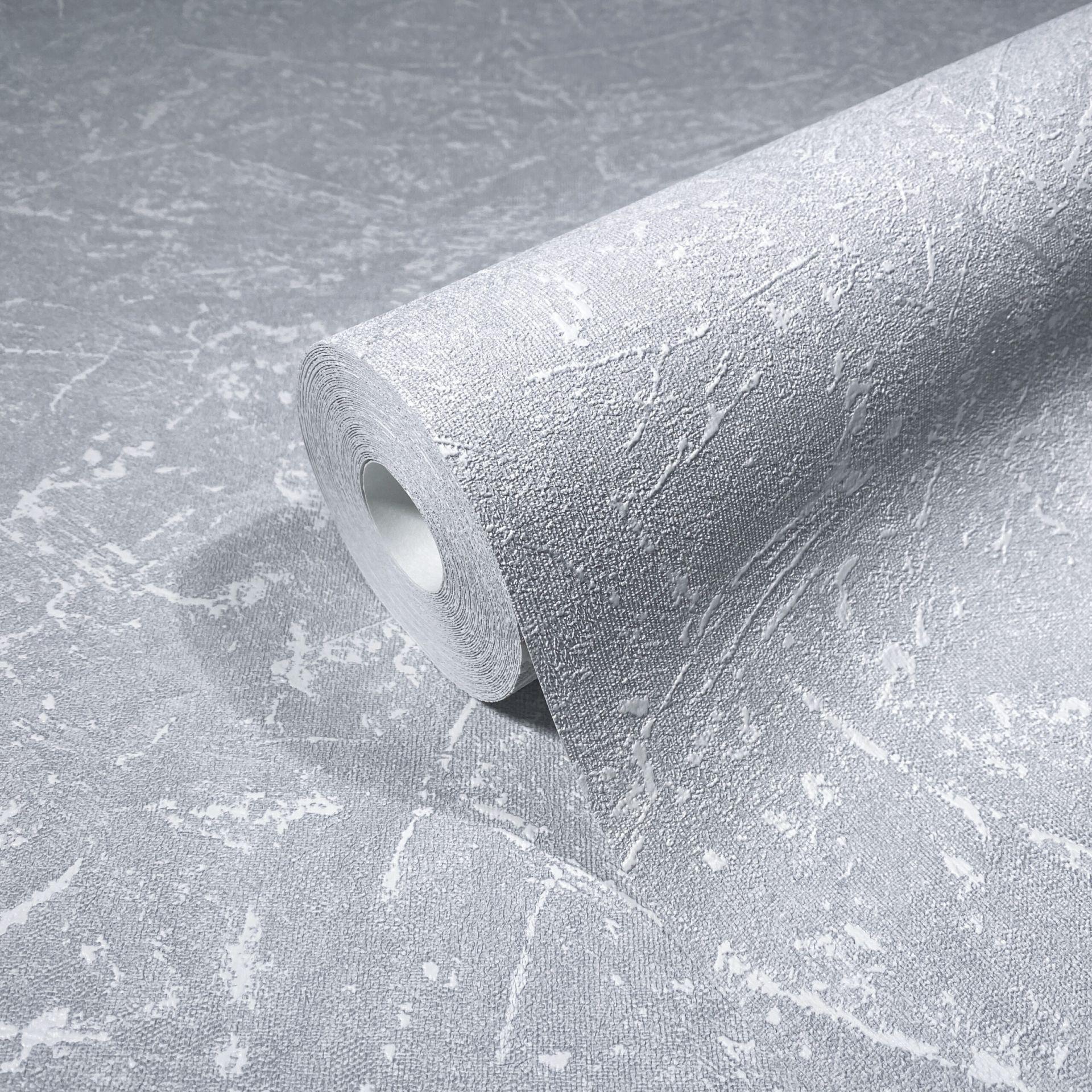 Non-woven tapet med gipsstruktur grå tekstur 