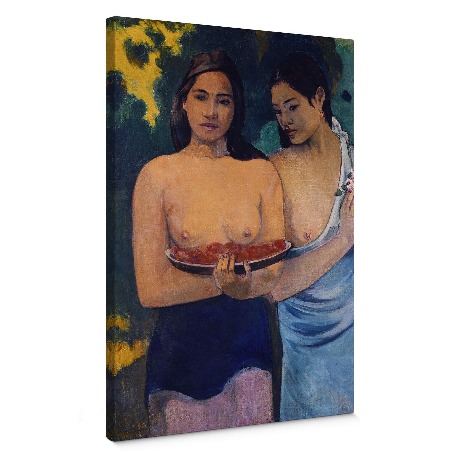 Lienzo Gauguin - Dos mujeres de Tahití